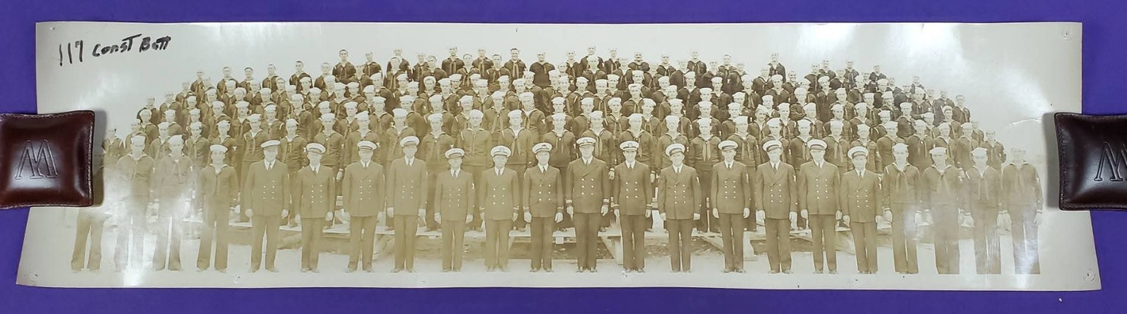 SPECIAL WW2 US Navy 117th Naval Construction Battalion (Seabees) Yardlong Photo