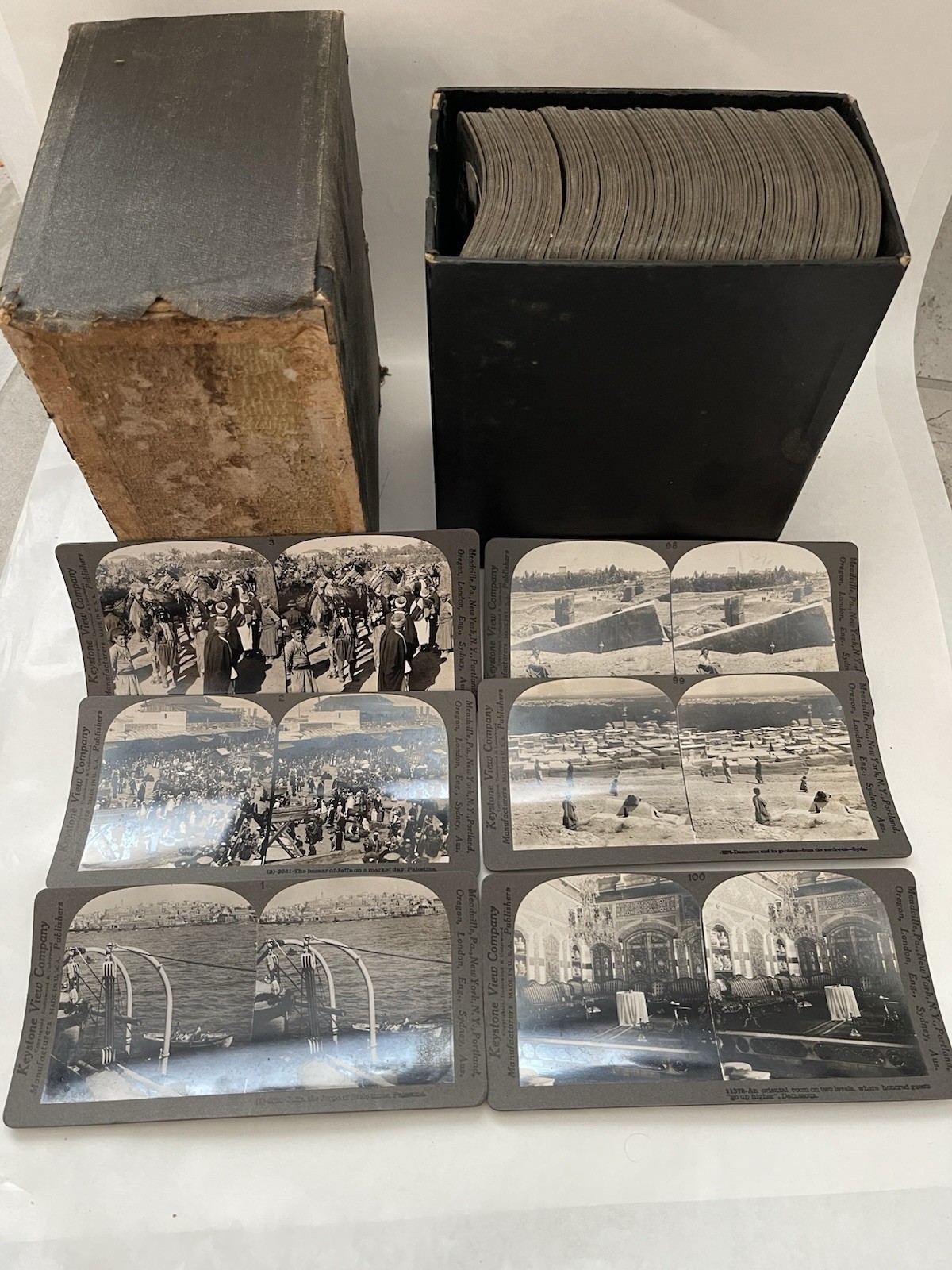 Keystone View Co Stereographic Library Palestine 100 Cards Vol 1 & 2