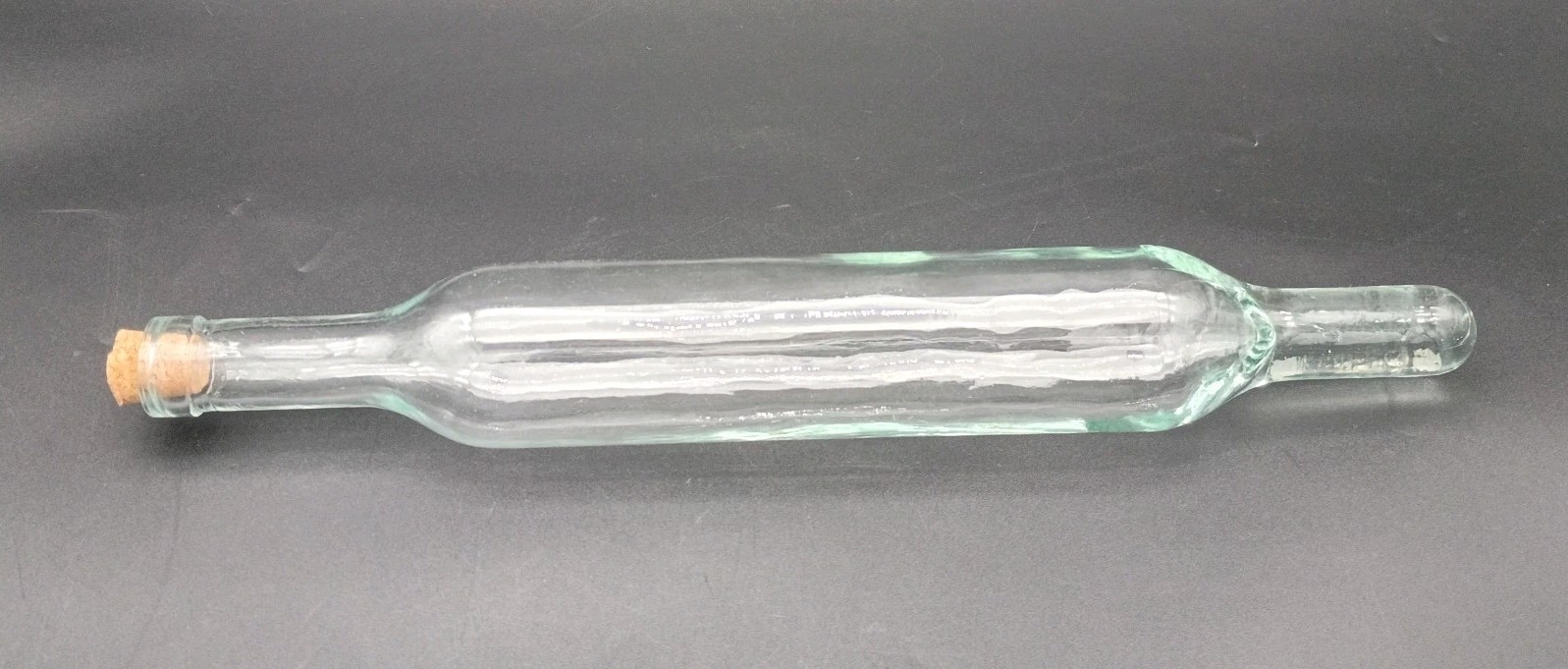 Vintage Clear Glass Rolling Pin 16\