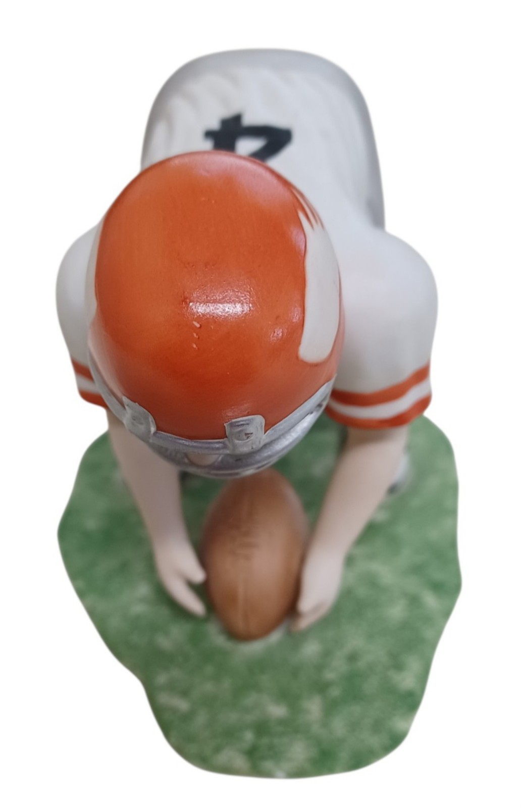 Ceramic Football Player Center Figurine 6\ Ceramic Football Player Center Figurine 6\