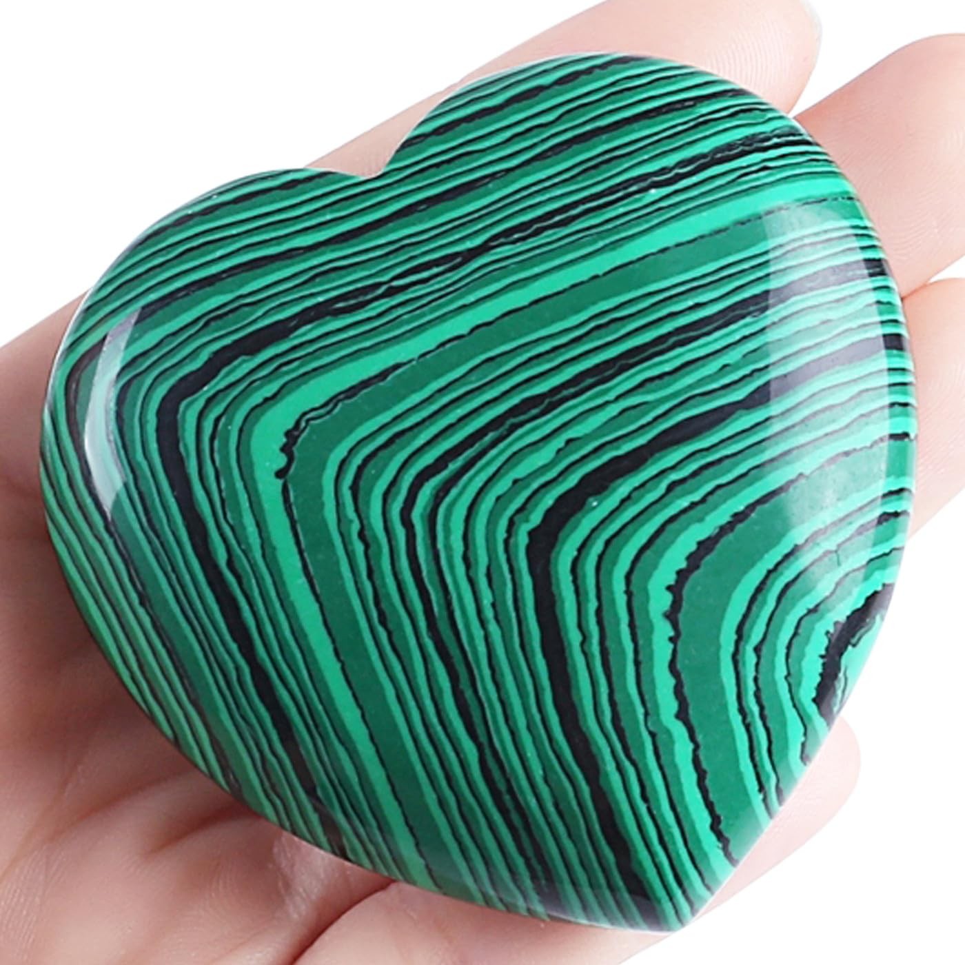 MAIBAOTA 60 Mm Malachite Crystals Natural Heart Stone Crystal Gifts