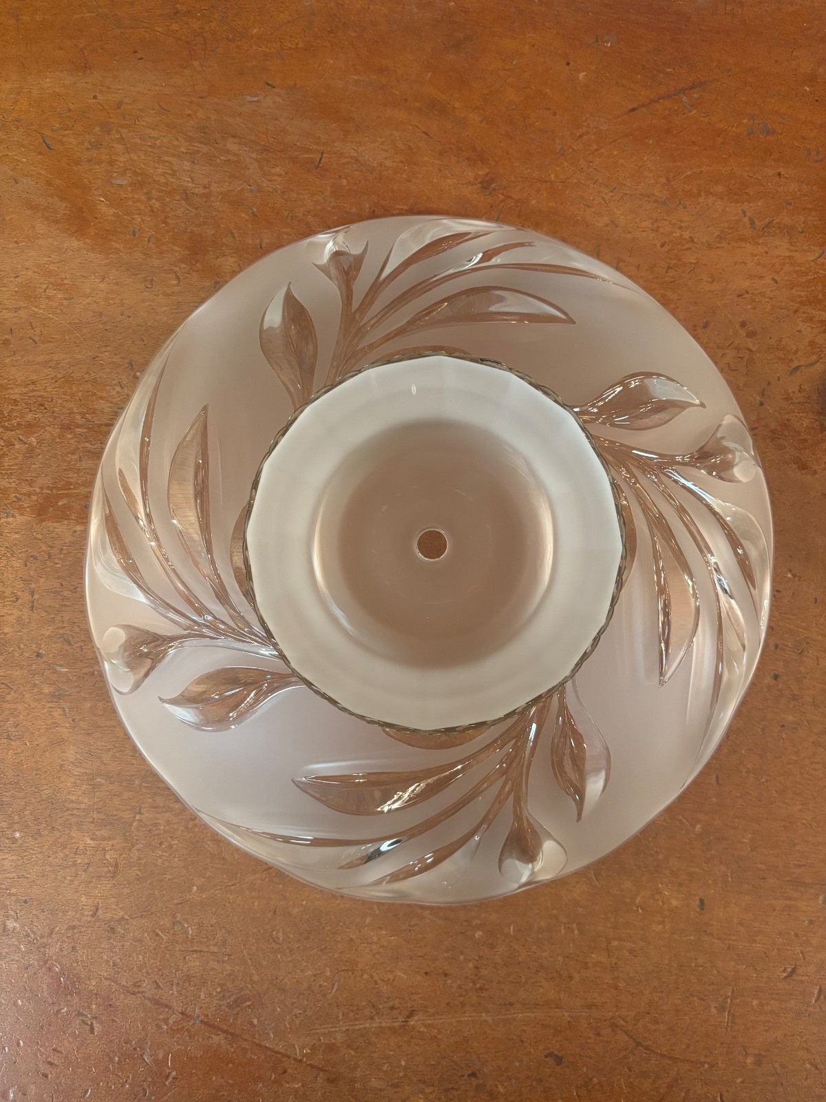 Vintage frosted glass ceiling light shade 12\