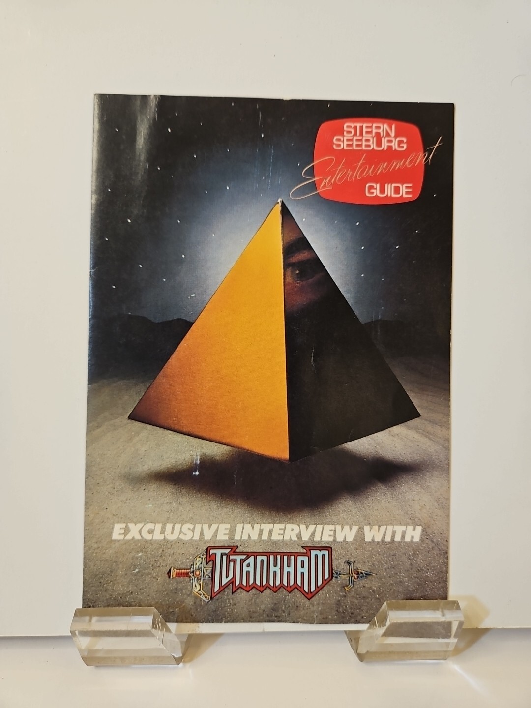 1982 Stern Konami TUTANKHAM Video Game Folded Flyer Promotional Advertising 1982 Stern Konami TUTANKHAM Video Game Folded Flyer Promotional Advertising