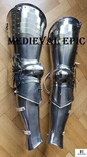 Medieval Epic Full Leg Armor Set Medieval Knight Steel Greaves gift item