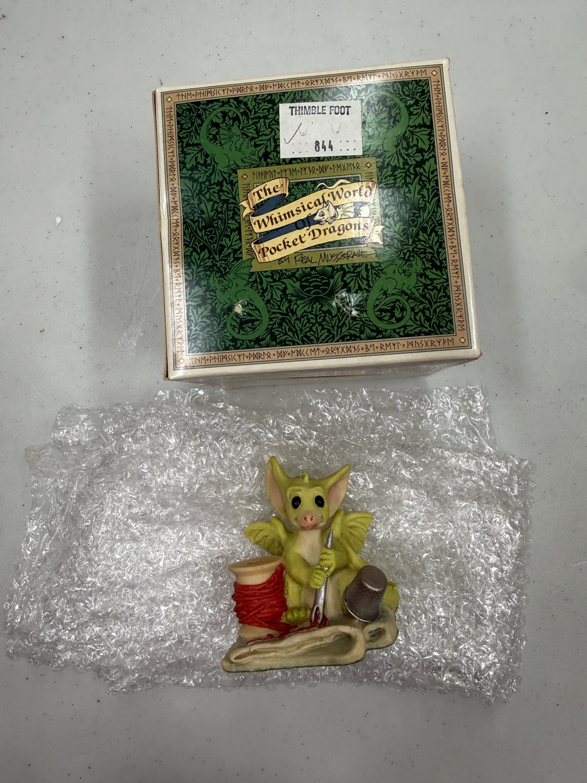 The Whimsical World Of Pocket Dragon By Real Musgrave Thimble Foot W/ Box - F/SH