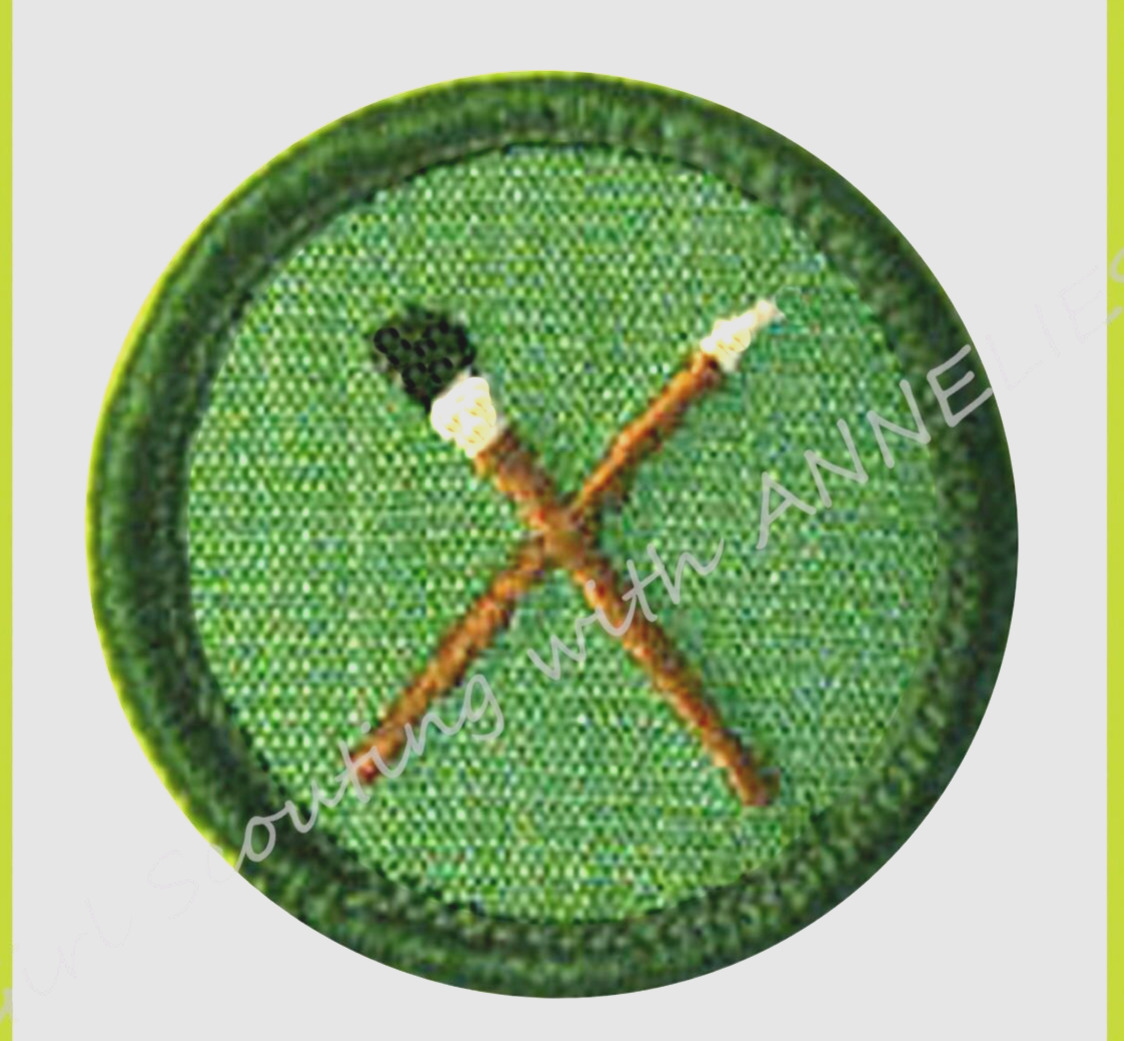 NEW Junior PRINTS Girl Scout Badge EUC 1963 Patch Brushes Art 