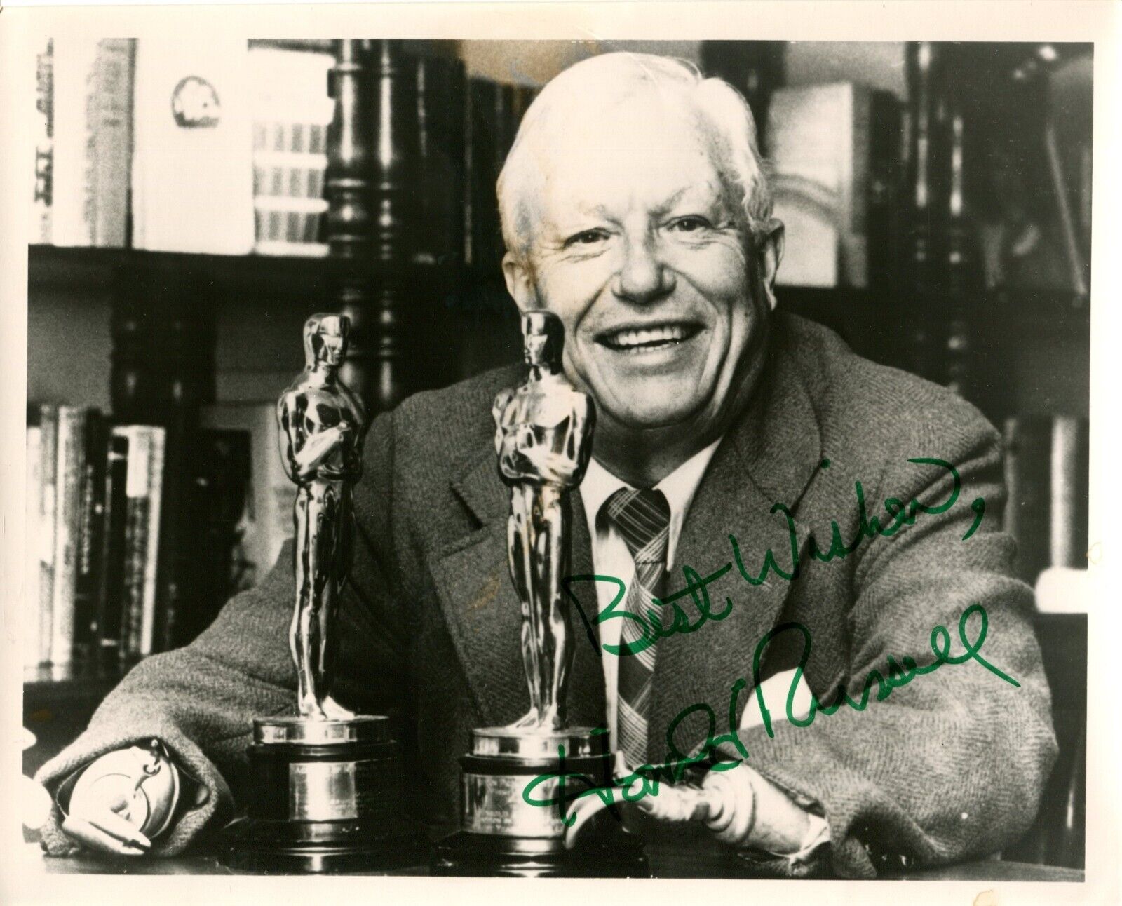 Harold Russell signed 8x10 picture
