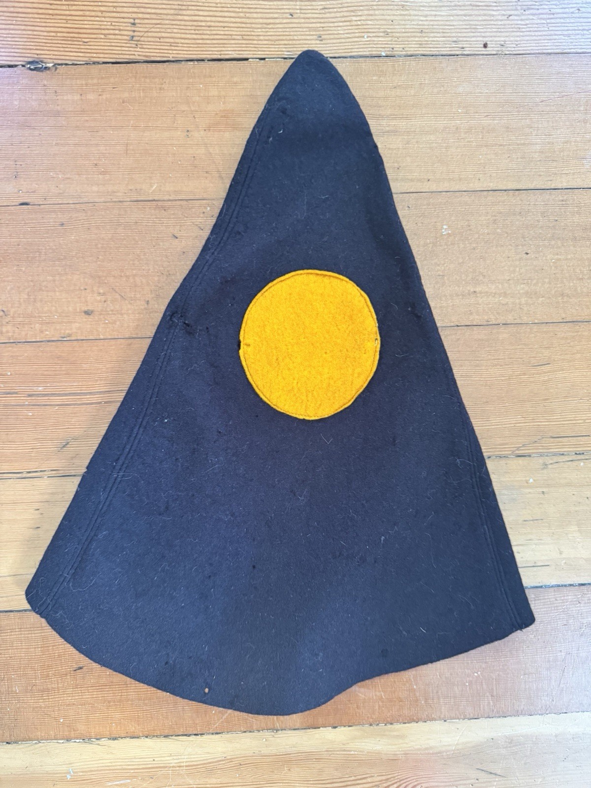 Vintage 1930s Halloween Felt Clown Pierrot Cone Hat