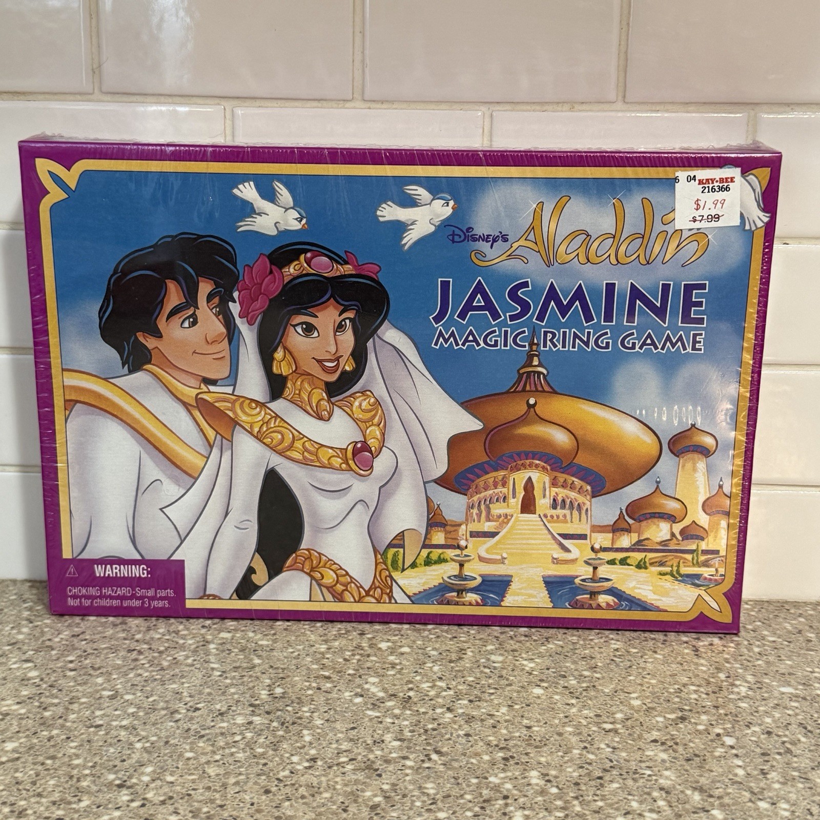 Disney Aladdin Jasmine Magic Ring Game Board Game Parker Bros Sealed Vtg 1995