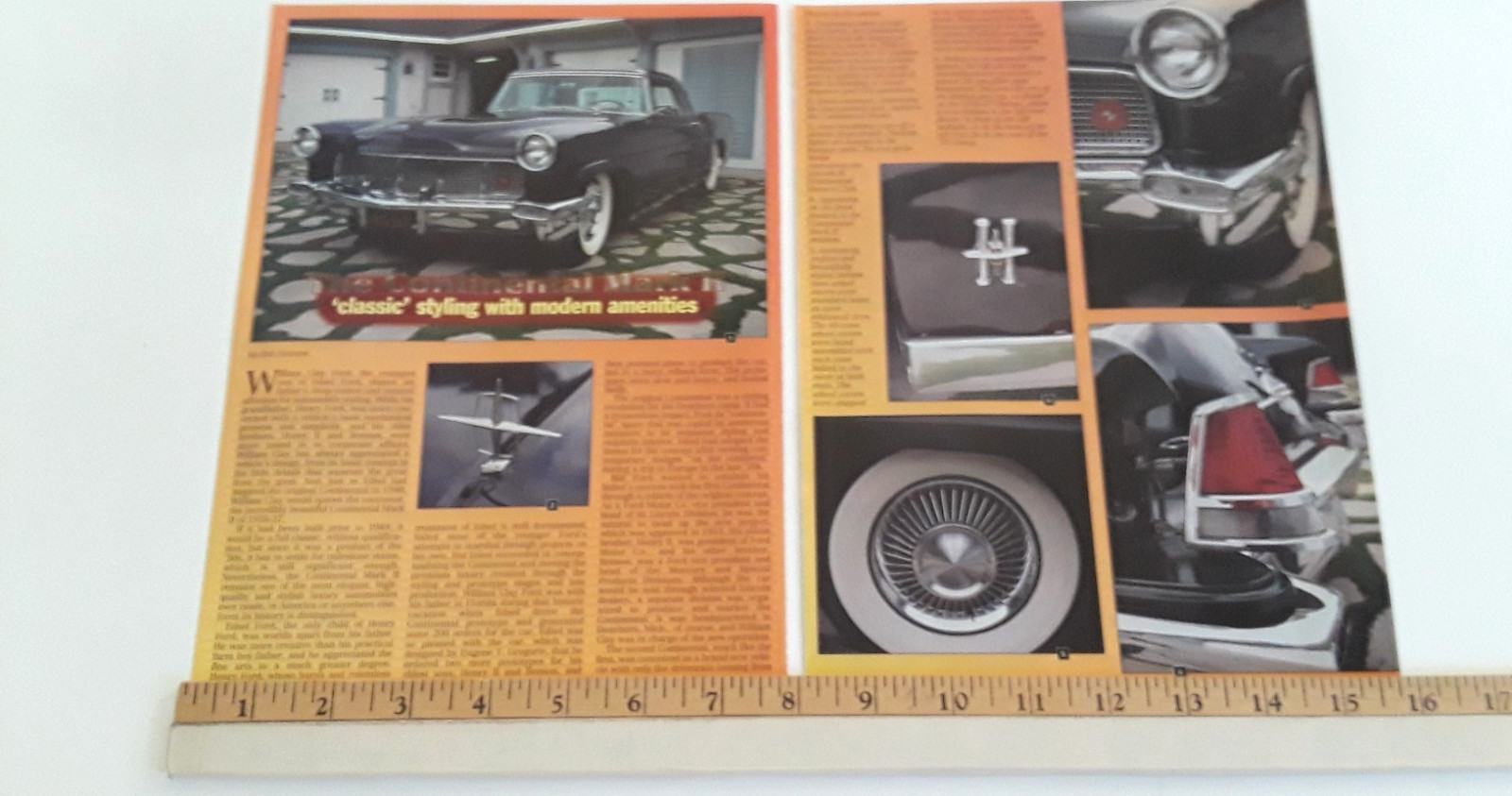 1957 CONTINENTAL MARK II  - ORIGINAL 1997 ARTICLE