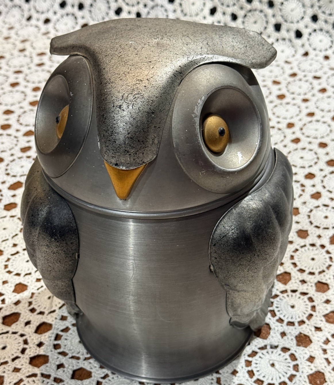 MCM Seymour Mann Olde Tankardware Owl Wine Ice Bucket Cooler Display Italy