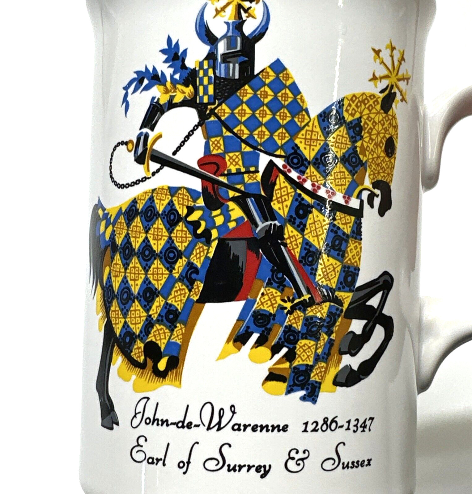 Vtg Warwick Castle Earl of Surrey & Sussex Coffee Cup, England