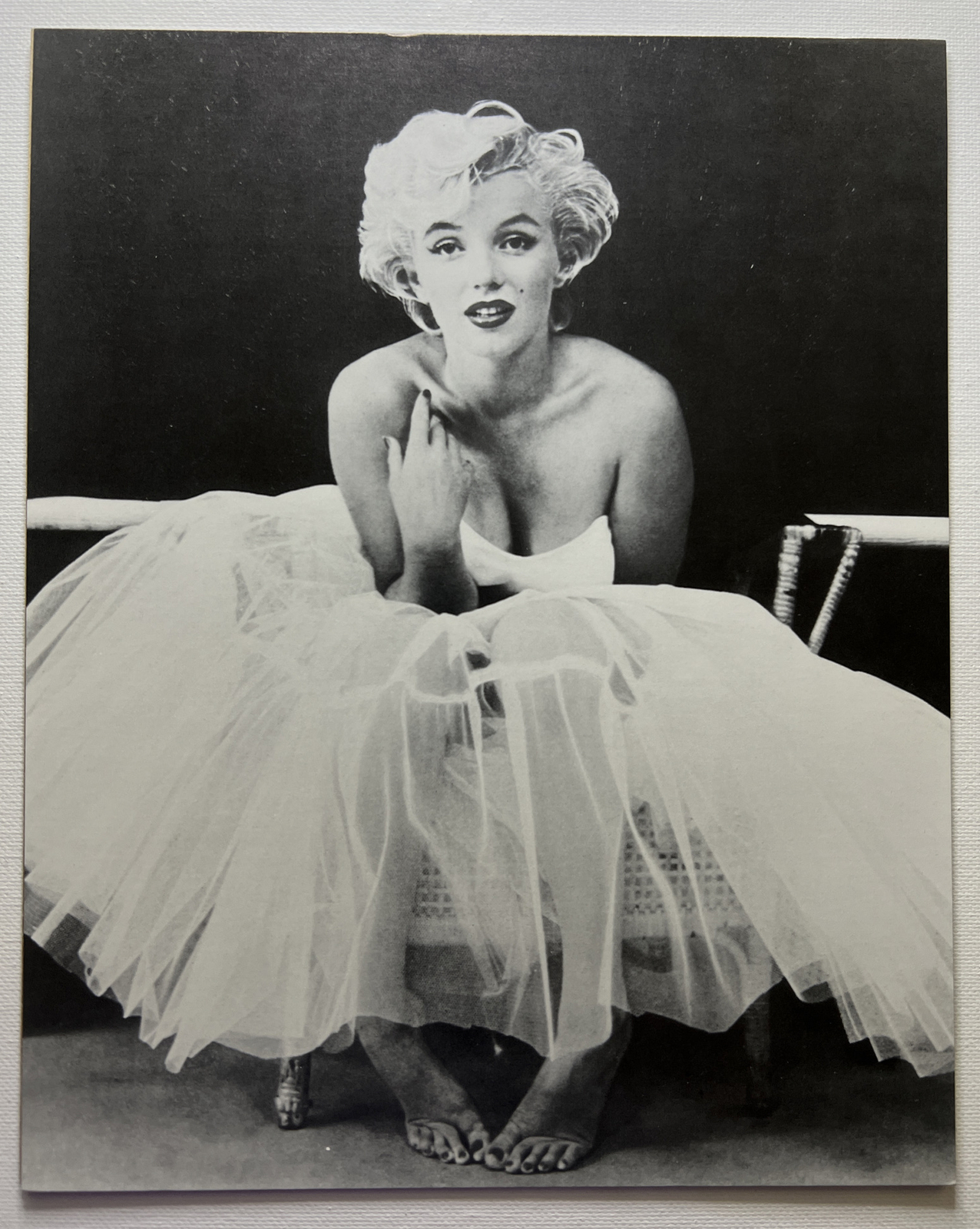 Vintage Hollywood Starlet, Marilyn Monroe Tutu Reprint Black & White Vintage Hollywood Starlet, Marilyn Monroe Tutu Reprint Black & White