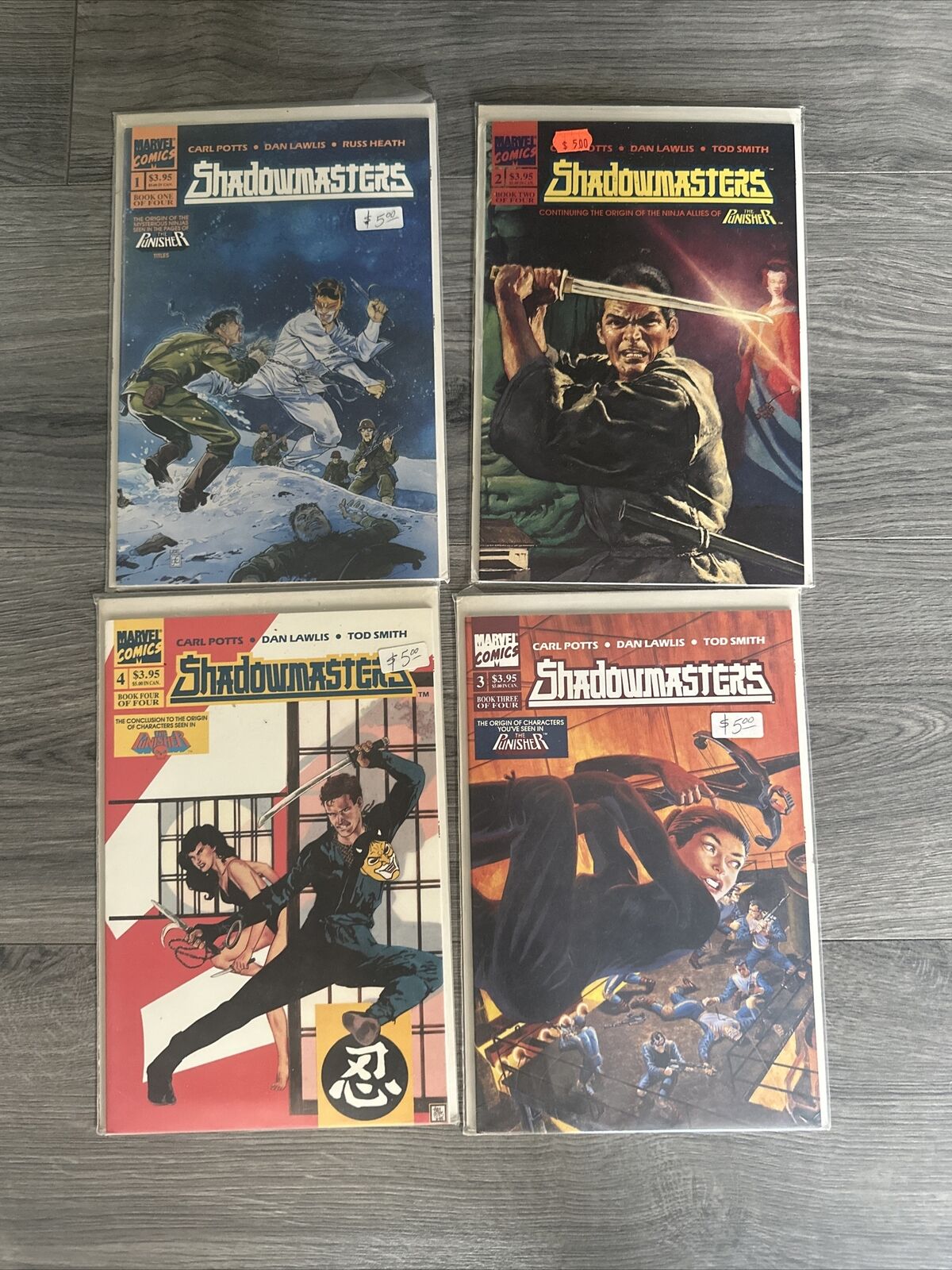 Shadowmasters #1 2 3 4 TPB Graphic Novels Marvel Comics Lot of 4 Great Shape