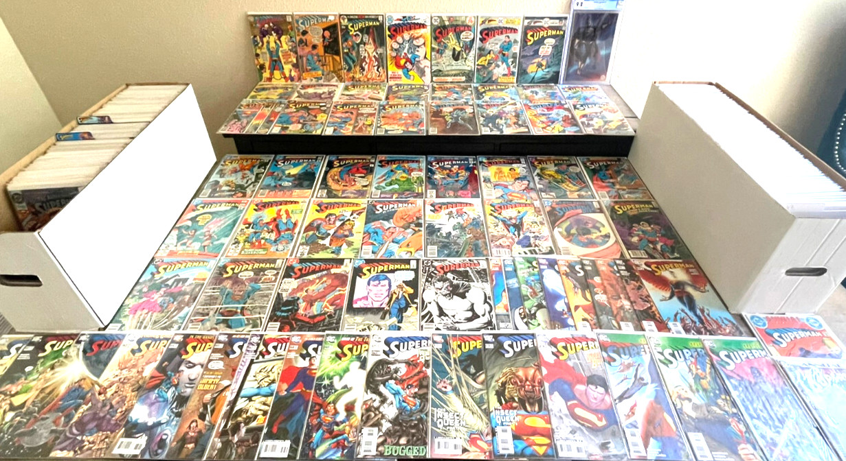 Superman DC Comic Lot of (500+) No Dups V 1 , +  V2 Complete set + CGC Read WOW