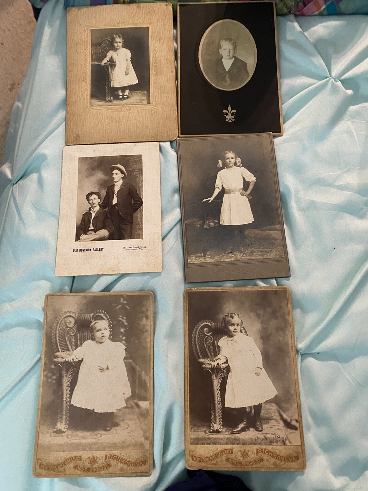 VINTAGE Victorian Edwardian era portraits Richmond New York Galleries etc VINTAGE Victorian Edwardian era portraits Richmond New York Galleries etc