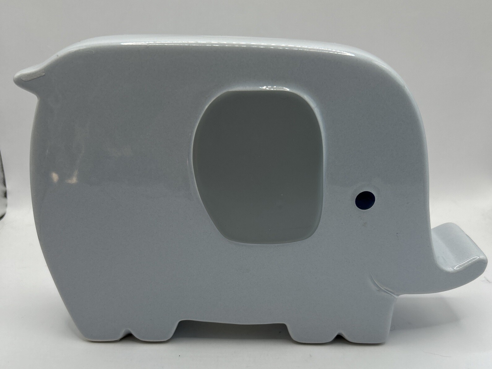 Grey Elephant Porcelain Bank