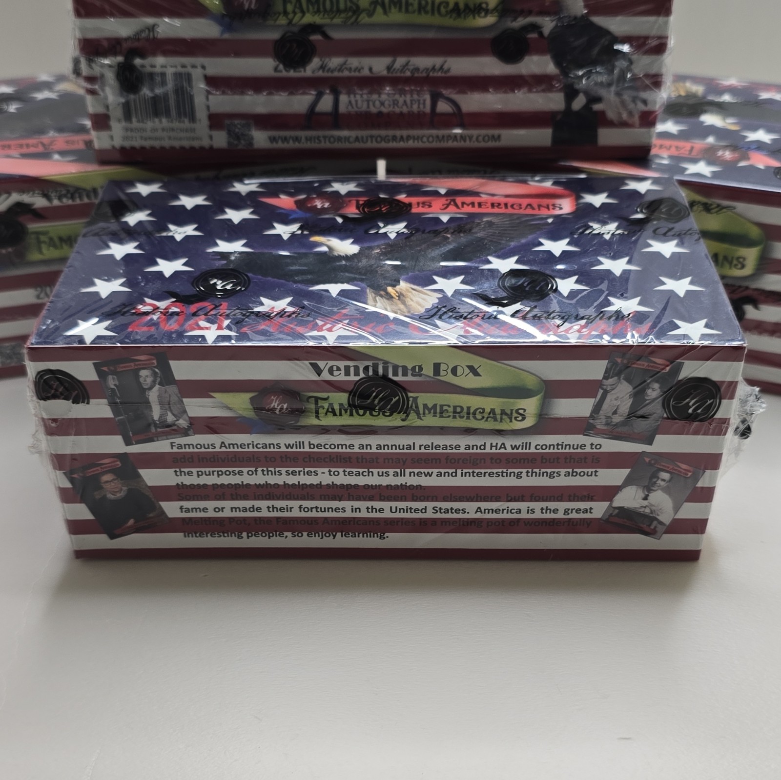 Historic Autographs 2021 Famous Americans Sealed Vending Box 280 Cards