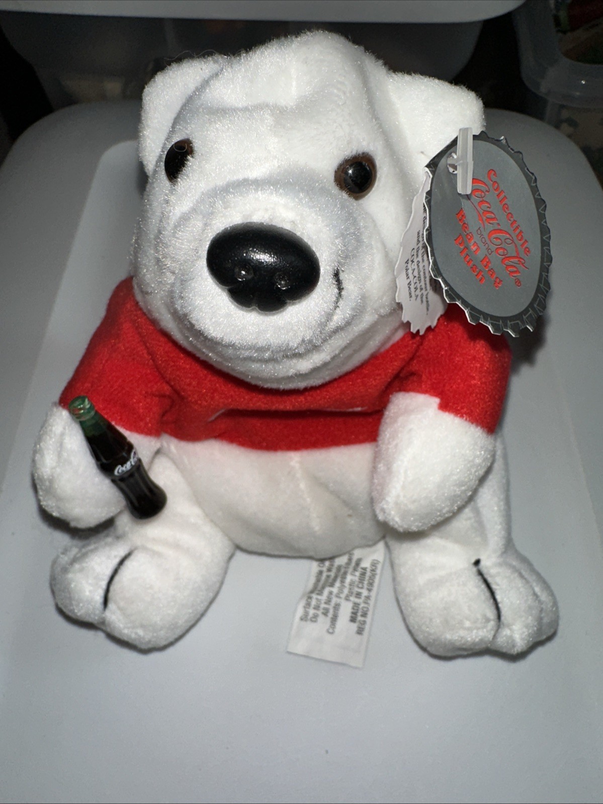 Coca Cola Polar Bear Bean Bag Plush Collectible 1997