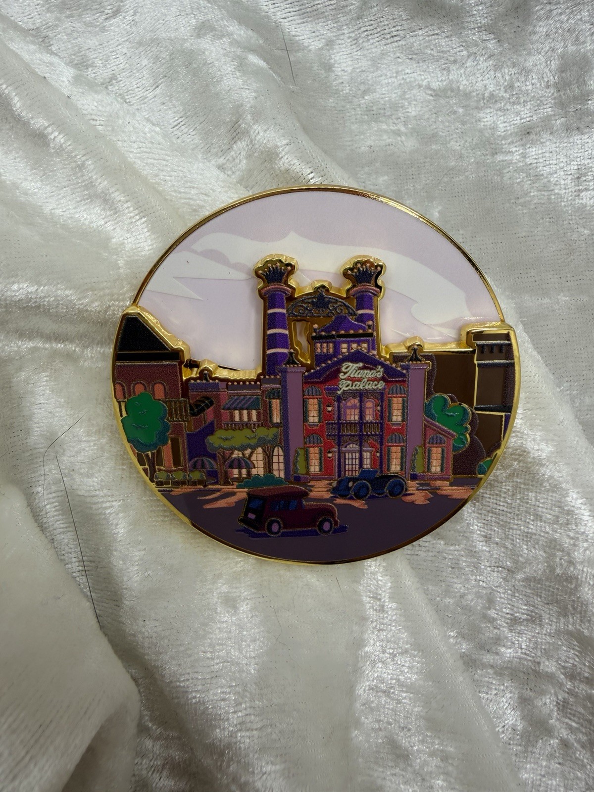 Disney Princess Castle Tower Night and Day Spinner Pin Tiana Box Lunch