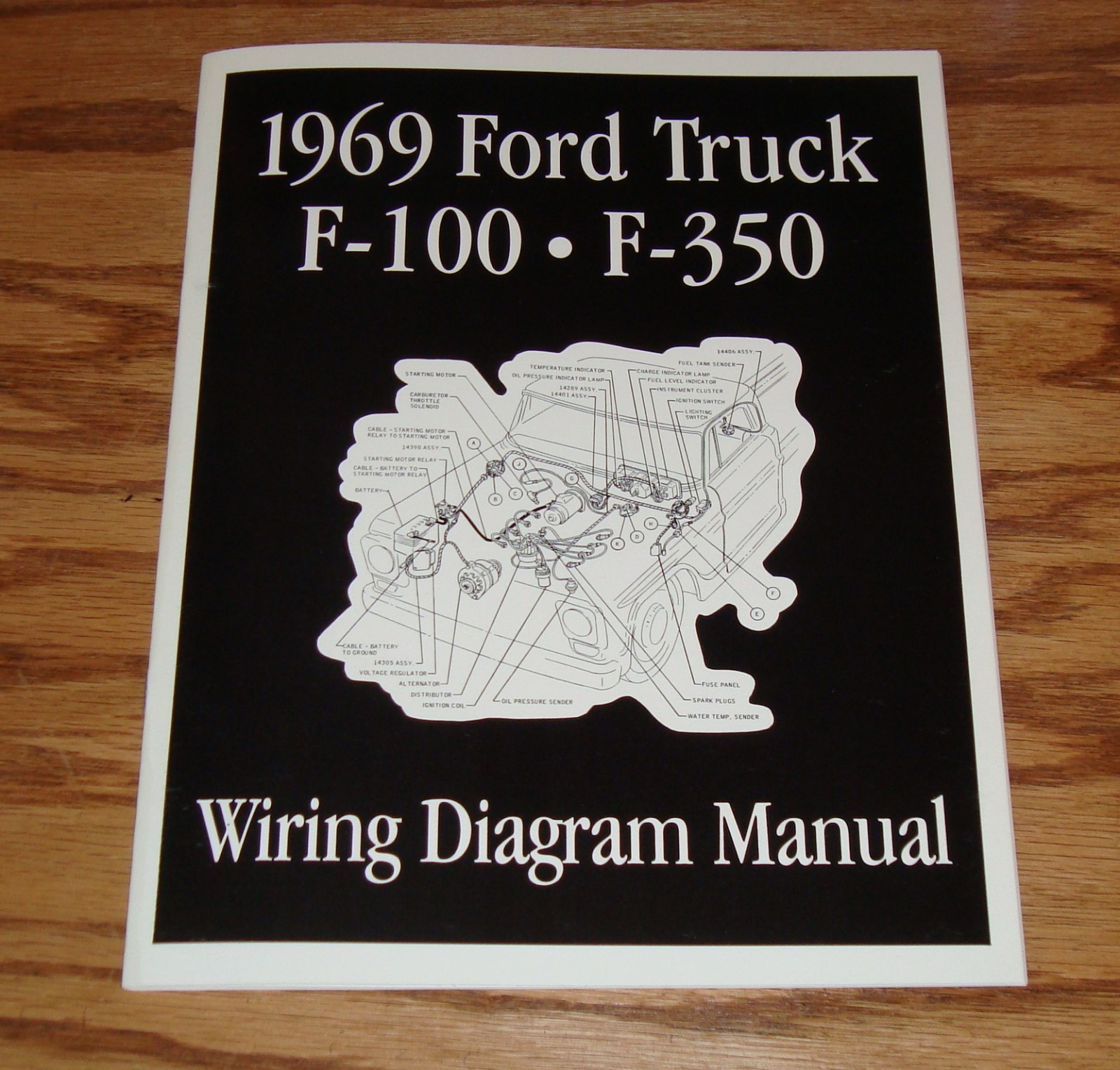1969 Ford Truck F100 - F350 Wiring Diagram Manual Brochure 69 Pickup