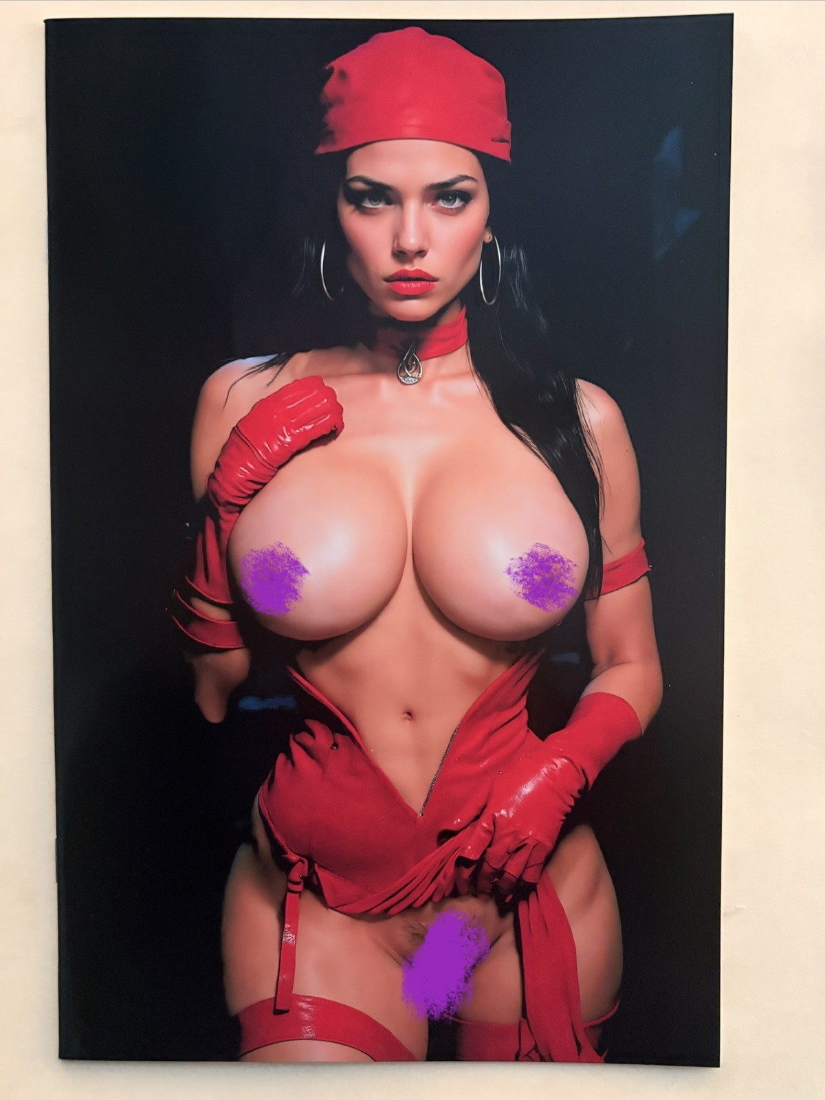 ELEKTRA DOUBLE SIDED Full N Deviant Nation Art book Ltd 78/100 w/ CoA Daredevil