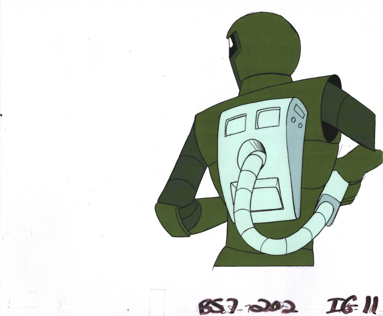 Blackstar 1981 Original Production Animation Cel Filmation Screen-used b3g11