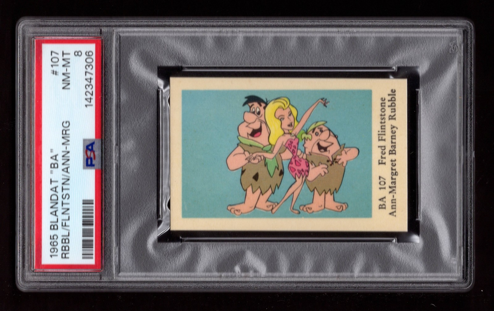 PSA 8 ANN MARGRET & FLINTSTONES 1965 Dutch Card PERFECTLY CENTERED