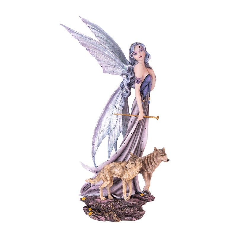 FAIRY WITH WOLVES - 11 INCH