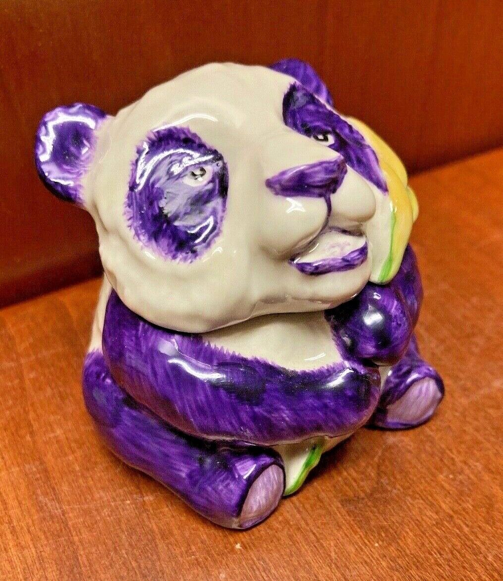 Kevin Francis Face Pot-The Purple Panda w/Gold Backstamp