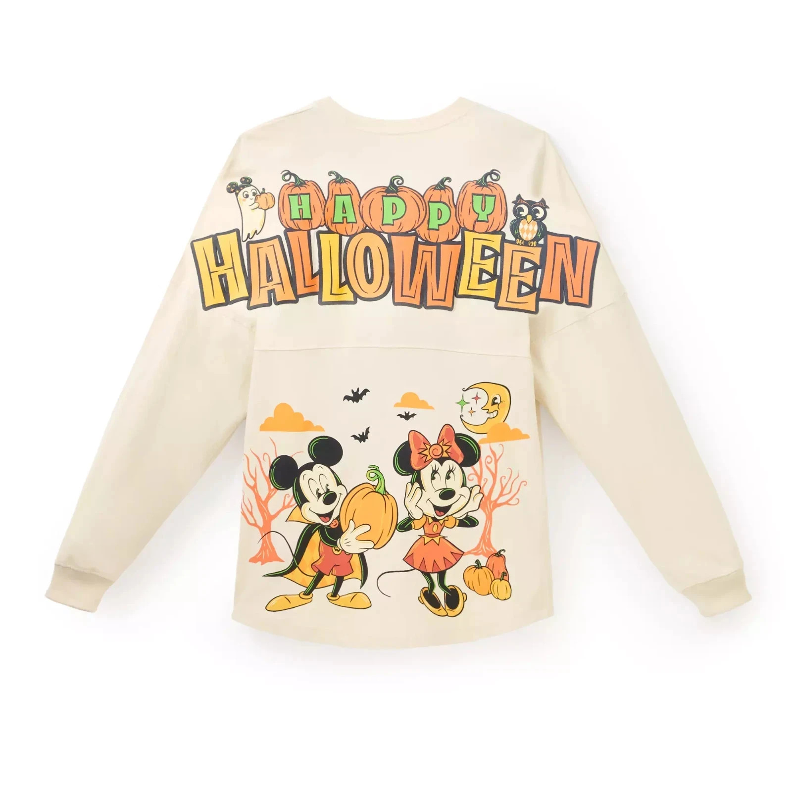 2026 Disney Parks Mickey and Minnie Happy Halloween Adult Spirit Jersey Large