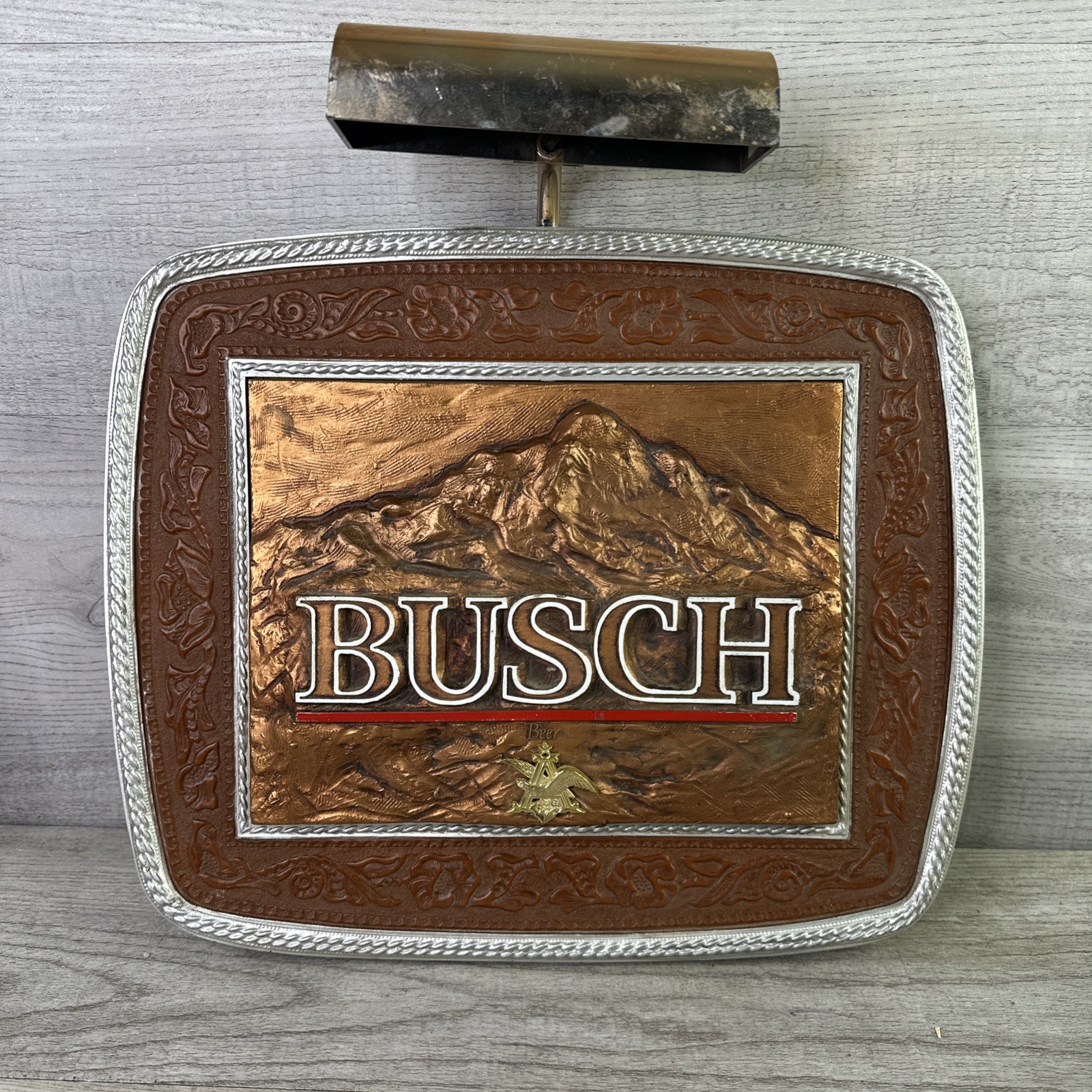 1980s ANHEUSER-BUSCH Beer Lighted Bar 3D Western Mountain Works