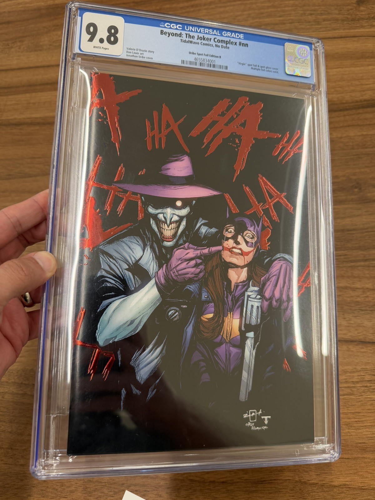 The Joker Complex Uribe SDCC Homage Albuquerque Batgirl 41 HTF CGC 9.8 Red Foil