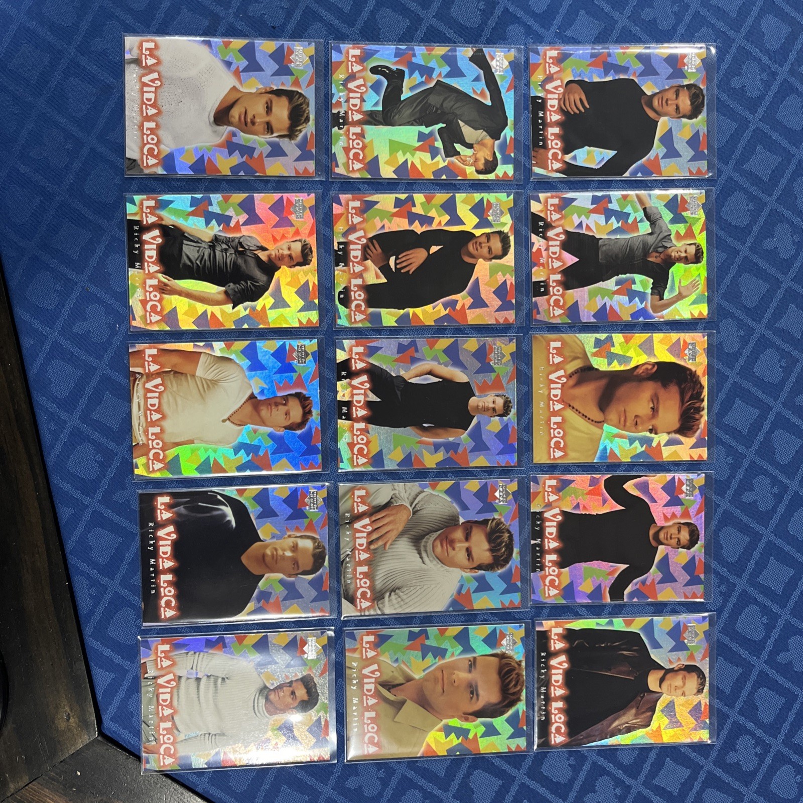 1999 UPPER DECK RICKY MARTIN LA VIDA LOCA INSERT RAINBOW FOIL SET COMPLETE