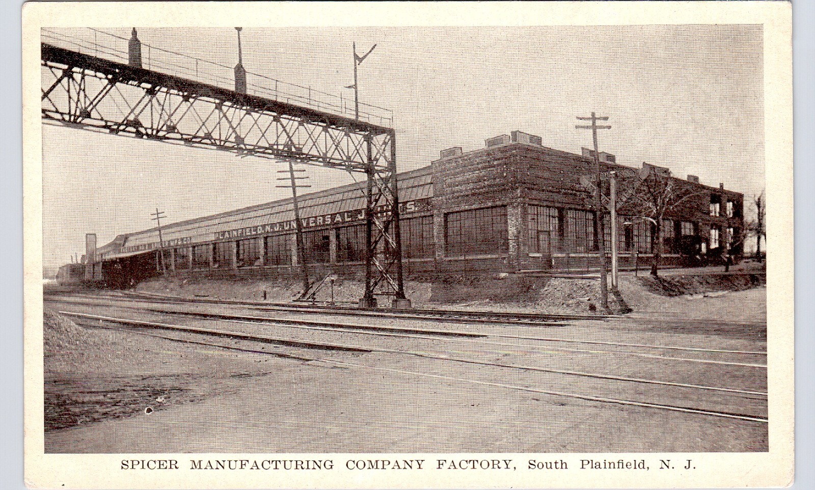 SPICER MANUFACTURING CO south plainfield nj original antique postcard new jersey