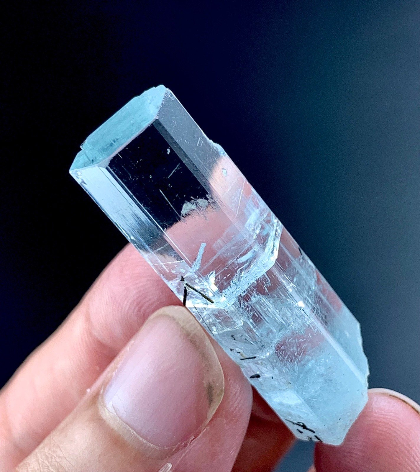 54 Carat Aquamarine Crystal Specimen From Skardu Pakistan