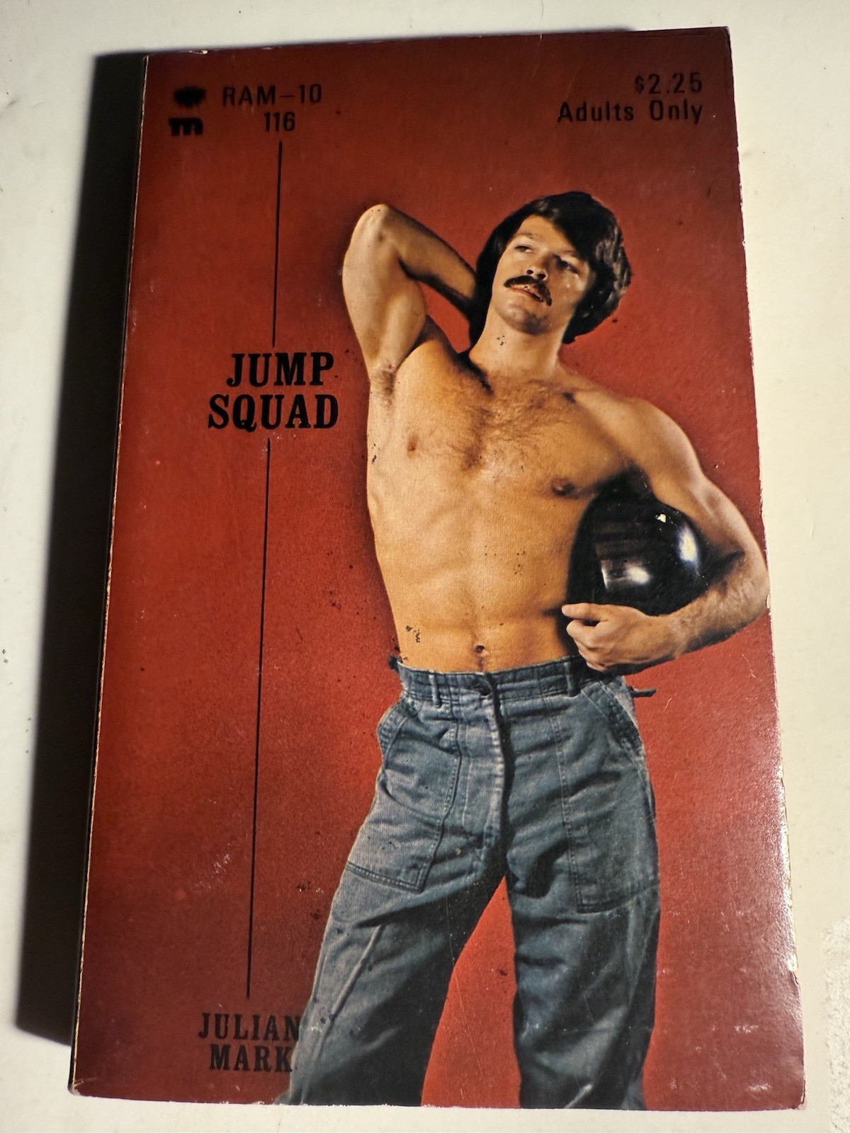 JUMP SQUAD -1975 JULIAN MARK VTG PULP NOVEL HAMILTON HOUSE RAM-10 GAY INTEREST