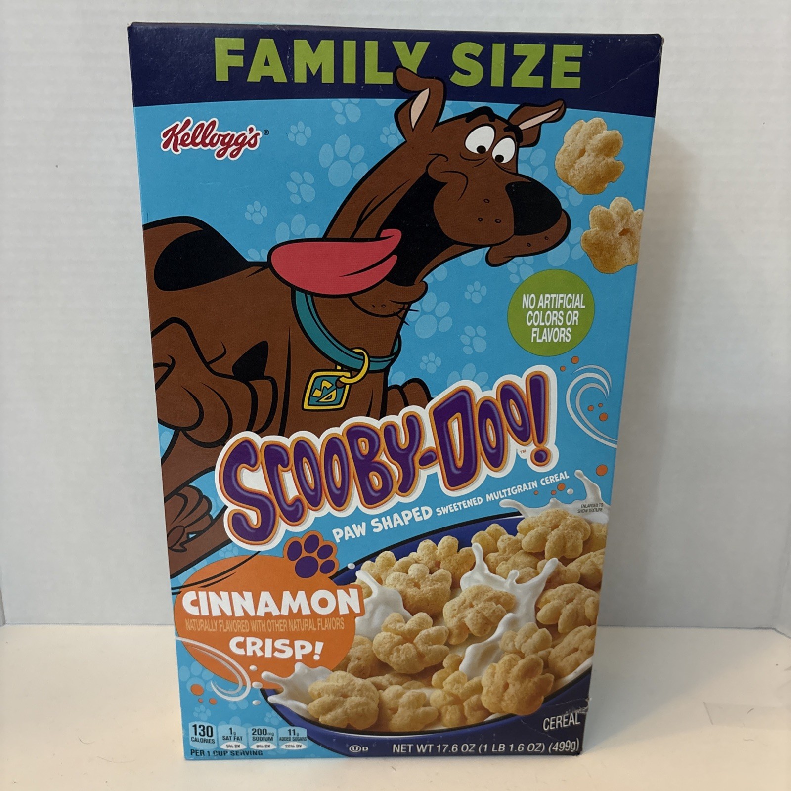 Kellogg\'s Scooby-Doo Cinnamon Crisp Cereal 17.6 OZ. Rare Cartoon Advertising9/26