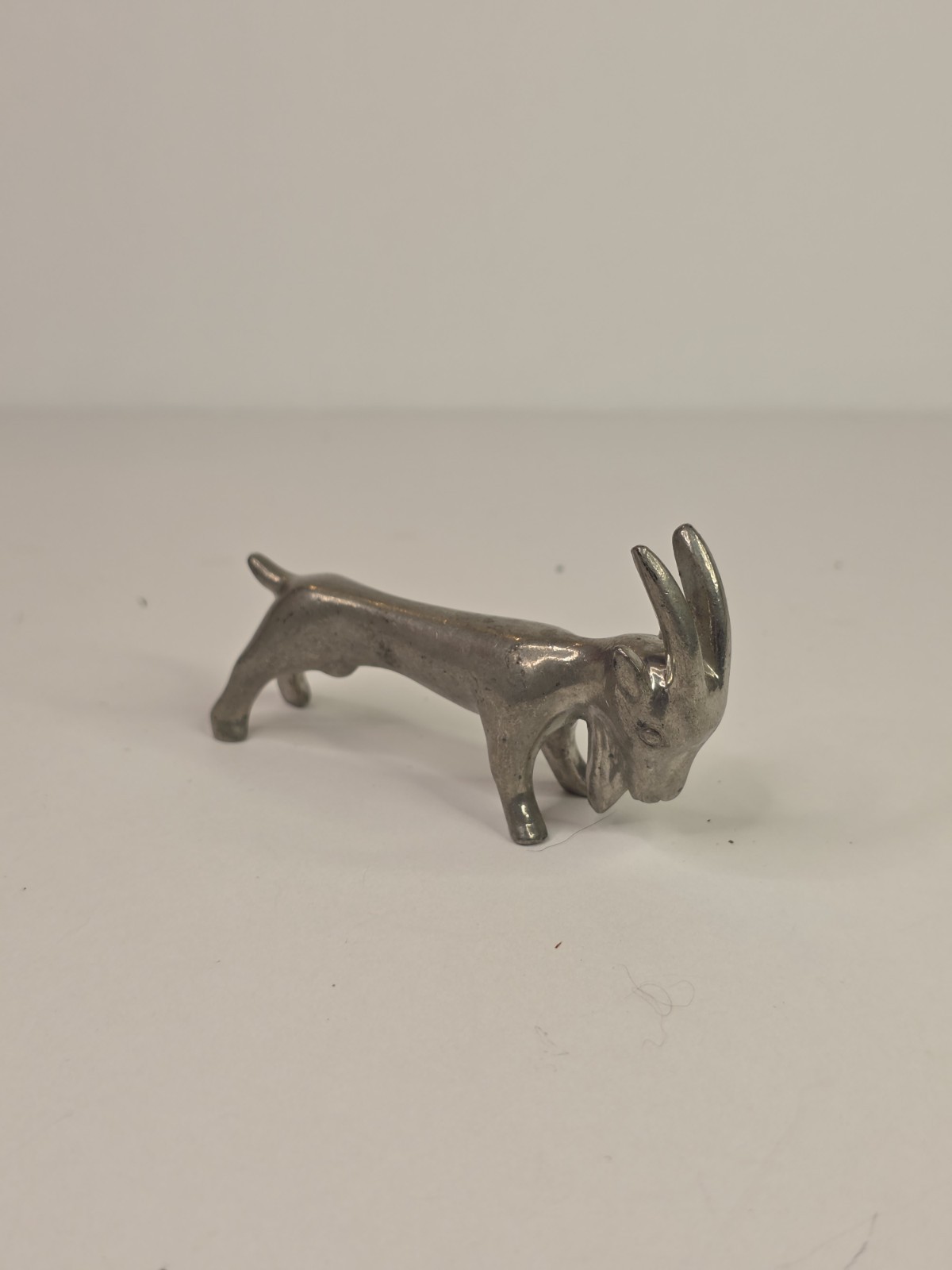 Vintage Swiss Fine Pewter Mountain Goat Knife Rest