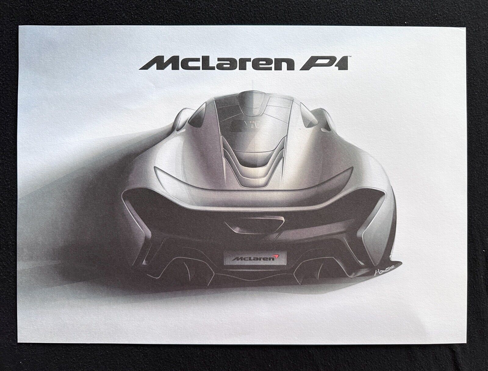 McLaren P1 Lithographic Print VIP Launch Embossed 2012/2013