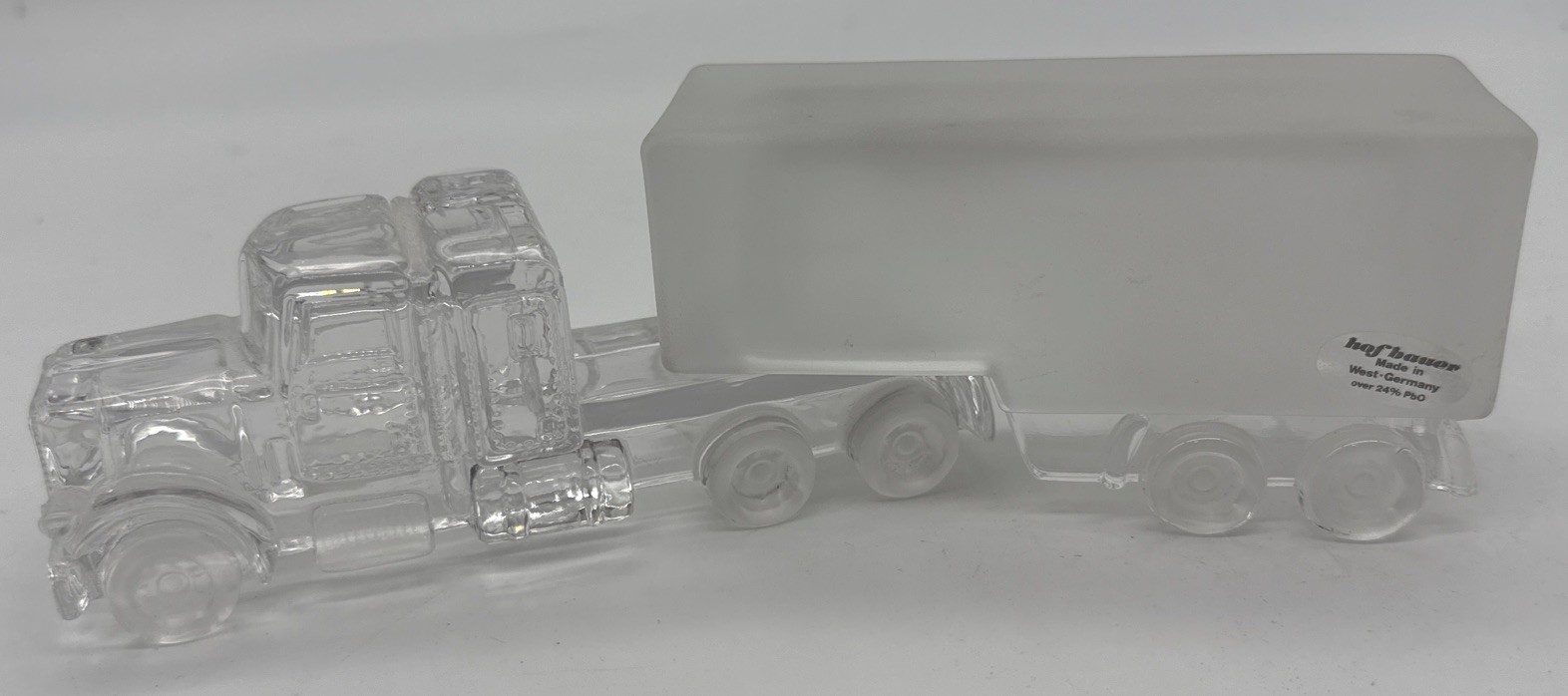 Hofbauer Crystal US Truck Semi 24% Lead Crystal Germany