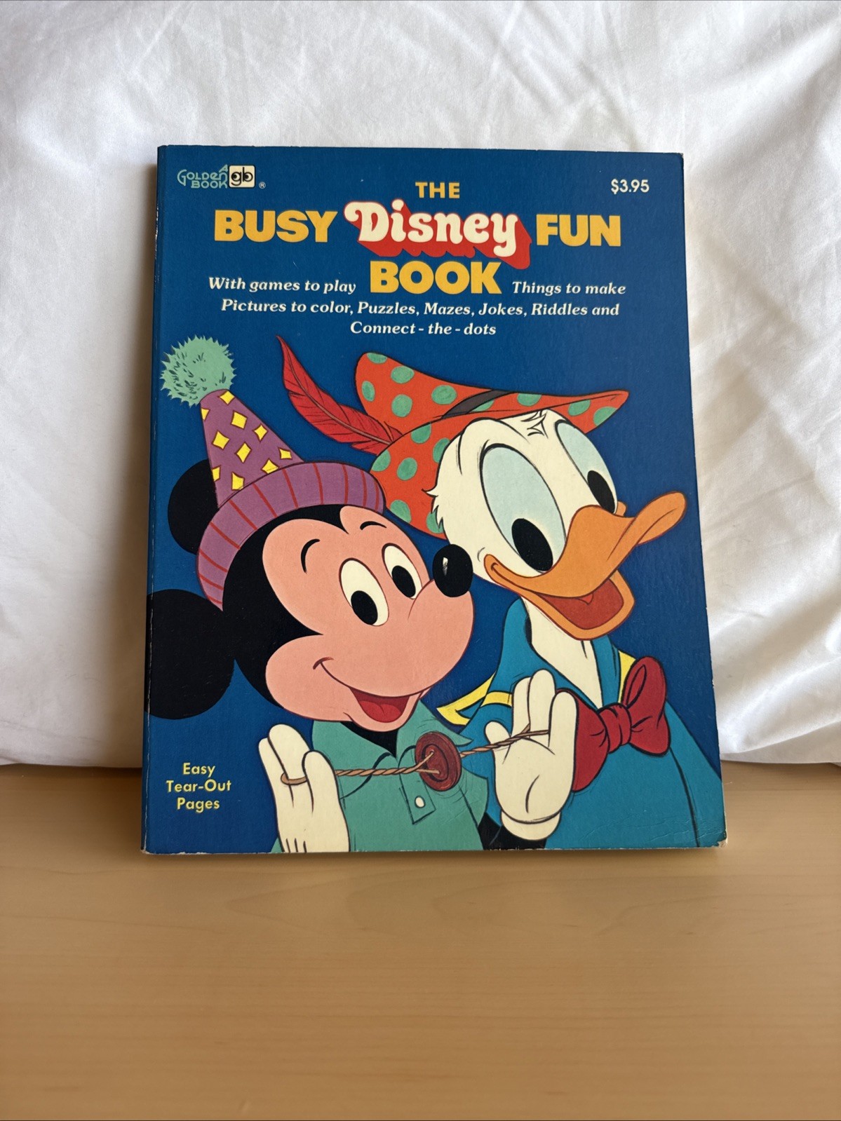 The Busy Disney Fun Book Vintage 1977 Golden Press Walt Disney