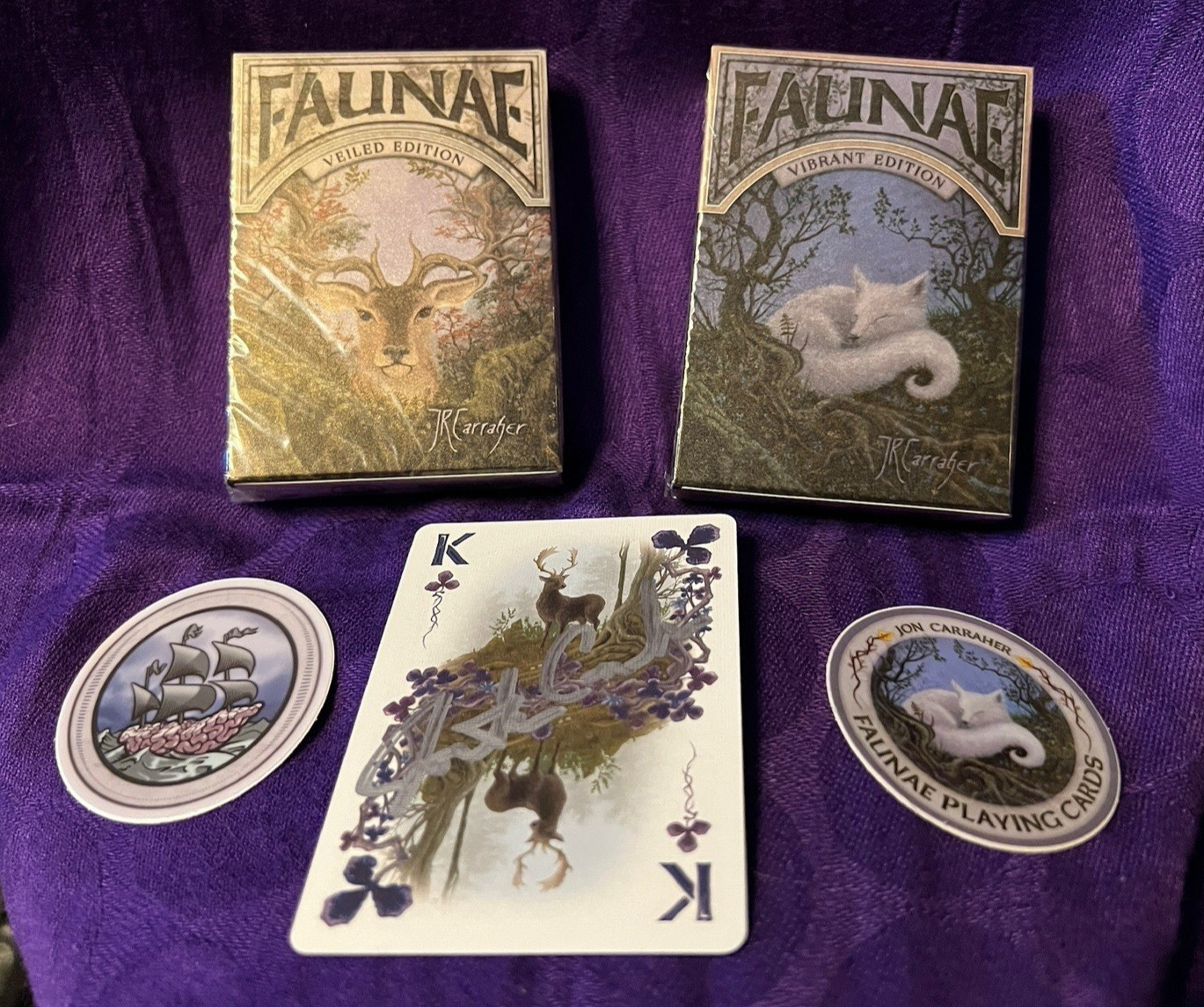 Faunae Veiled & Vibrant Editions - 2 Deck Set by Brain Vessel w/EXTRAS  NEW❤️