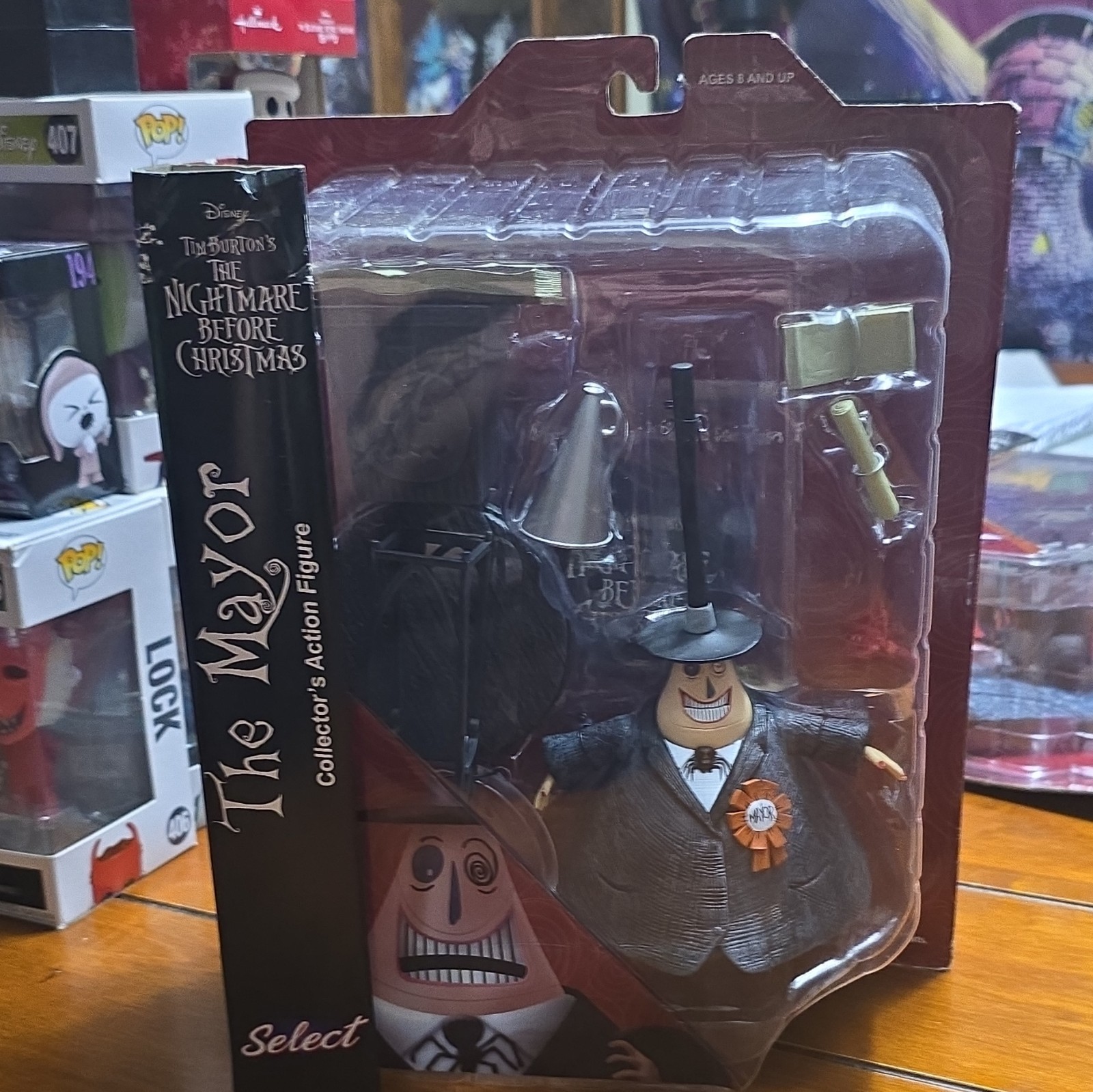 New Un Opened Nightmare Before Christmas Mayor Action Figure by Select Toys