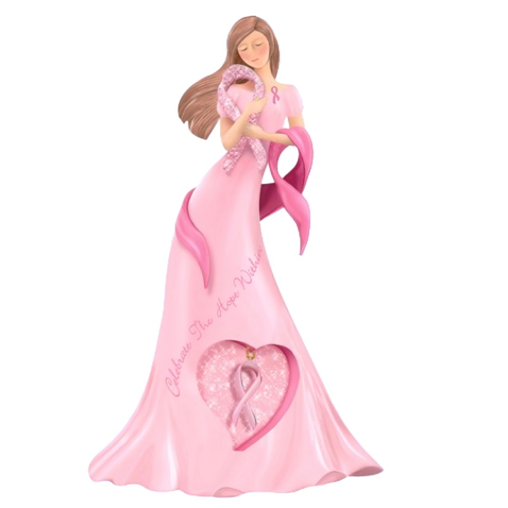 The Hamilton Collection Celebrate the Hope Within Breast Cancer Figurine 7.5