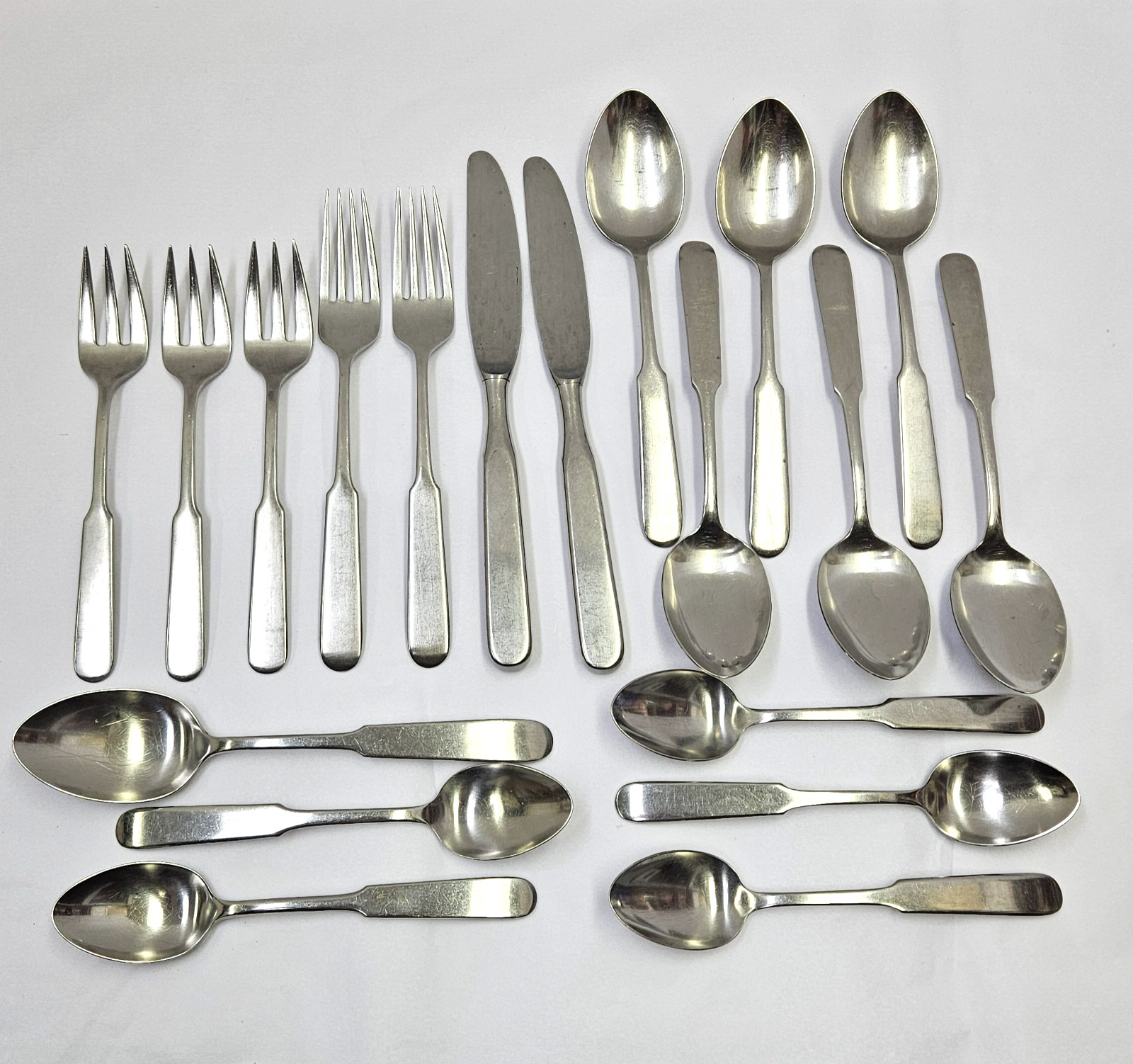 Vintage Lauffer Germany Heritage Flatware 19 Piece Lot Forks Spoons Knife