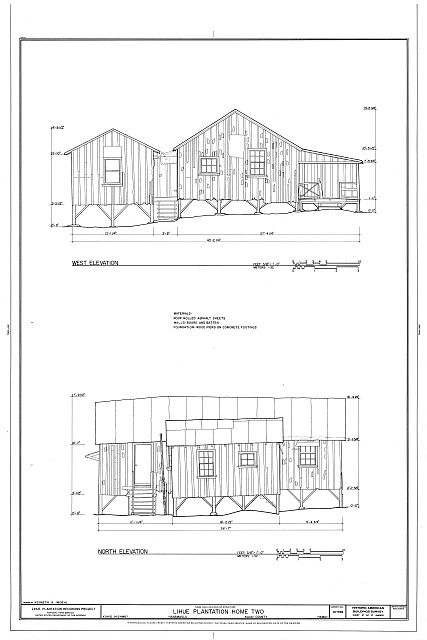Lihue Plantation Home,Kuhio Highway,Hanamaulu,Kauai County,HI,Hawaii,HABS,1