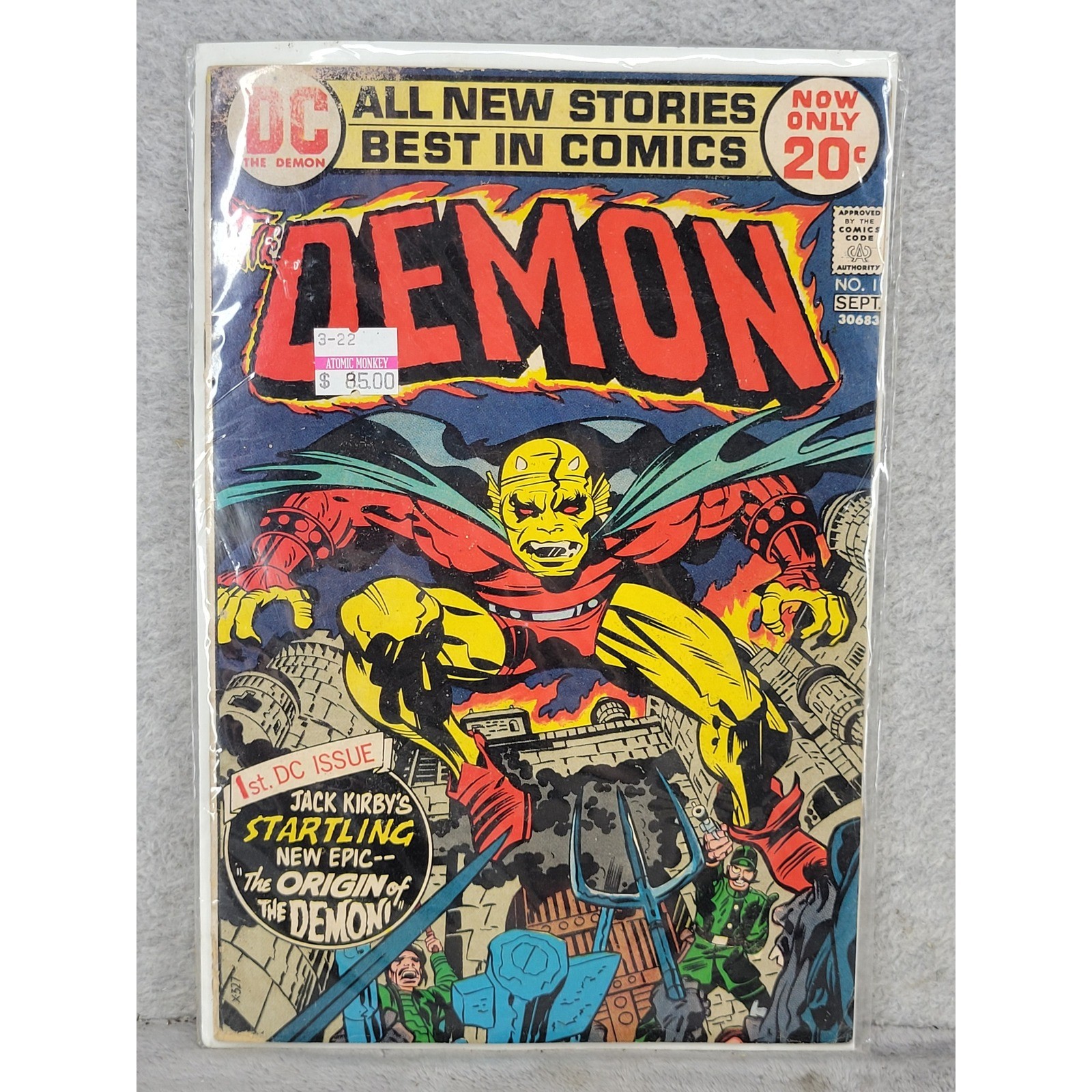 Vintage DC Comics The Demon No. 1 Sept 1972 Jack Kirby 1st Issue 10.25\