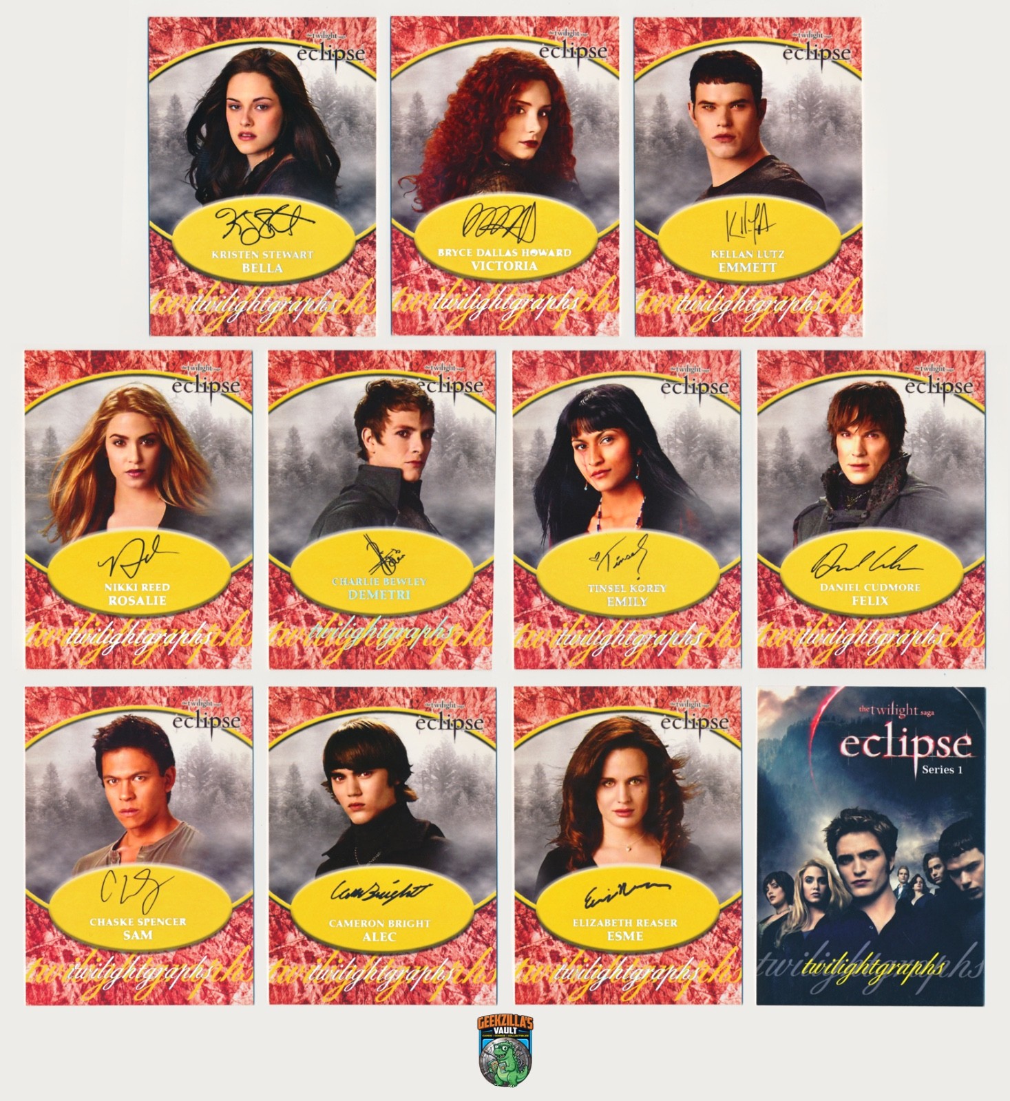 THE TWILIGHT SAGA: ECLIPSE Twilightgraphs Series 1 - 11 Card Promo Set - Bella