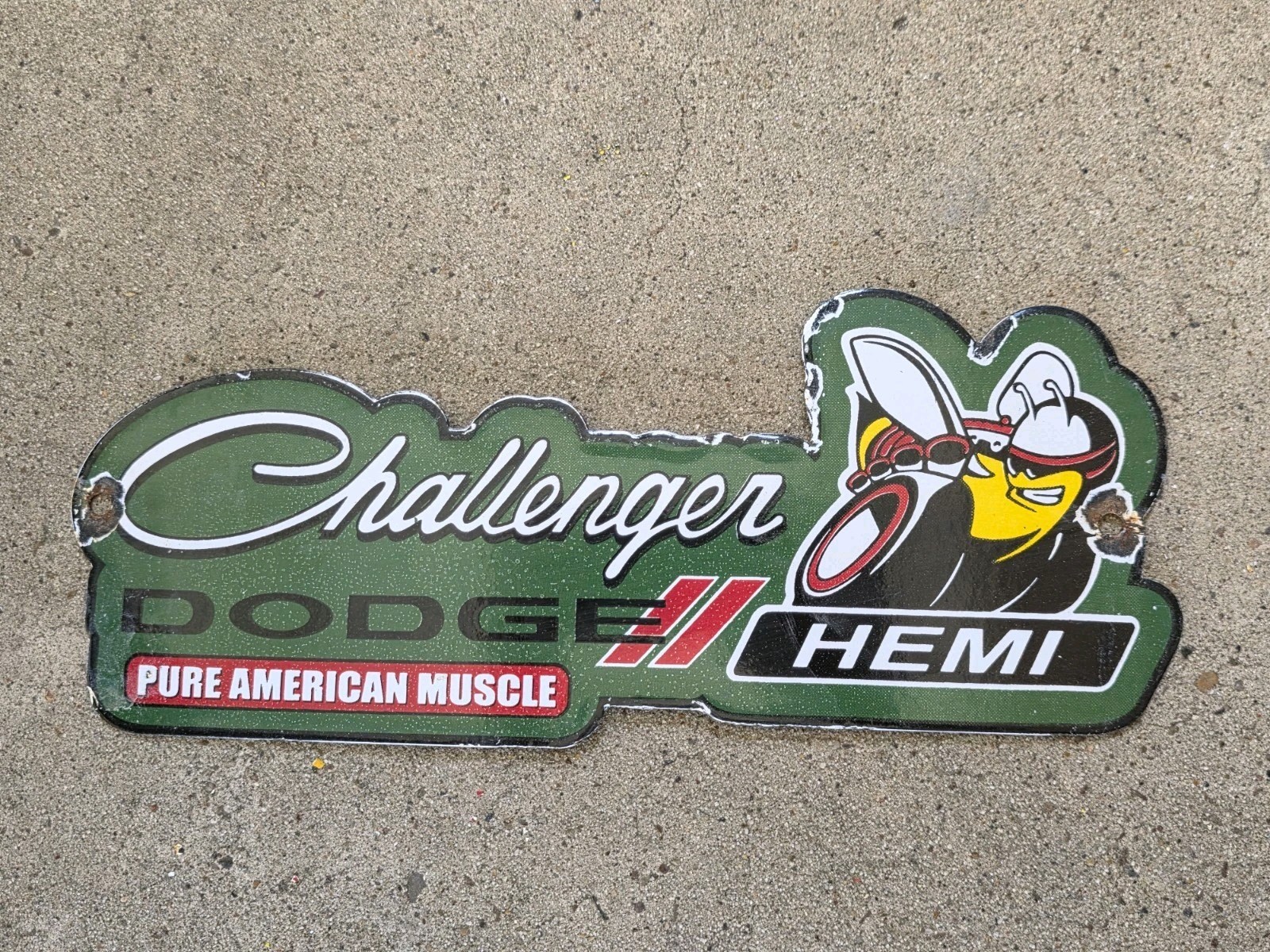 VINTAGE DODGE HEMI DEALERSHIP  PORCELAIN SIGN 12\